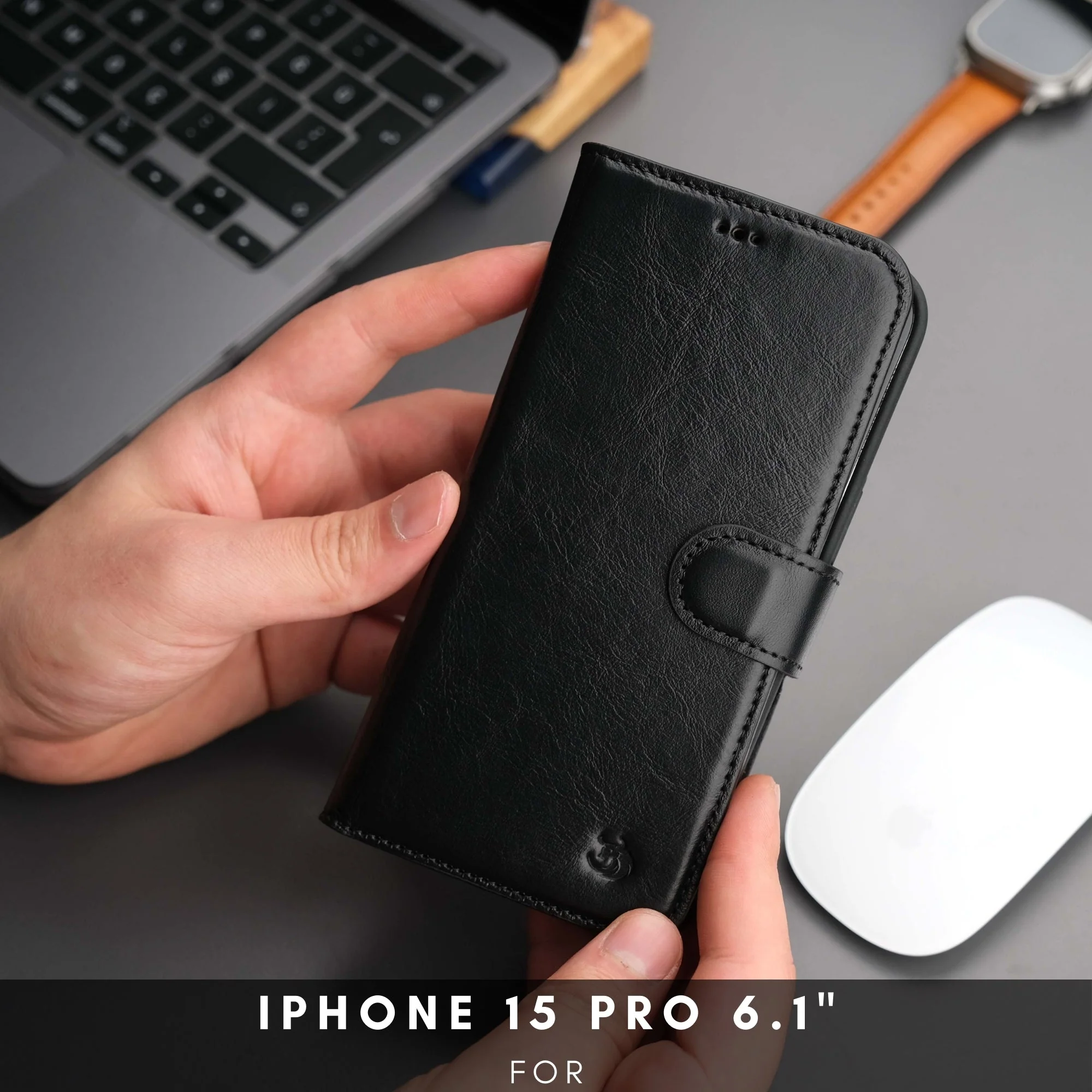 Casper Leather iPhone 15 Pro Wallet Case | Detachable MagSafe Compatible RFID Protection - Image 48