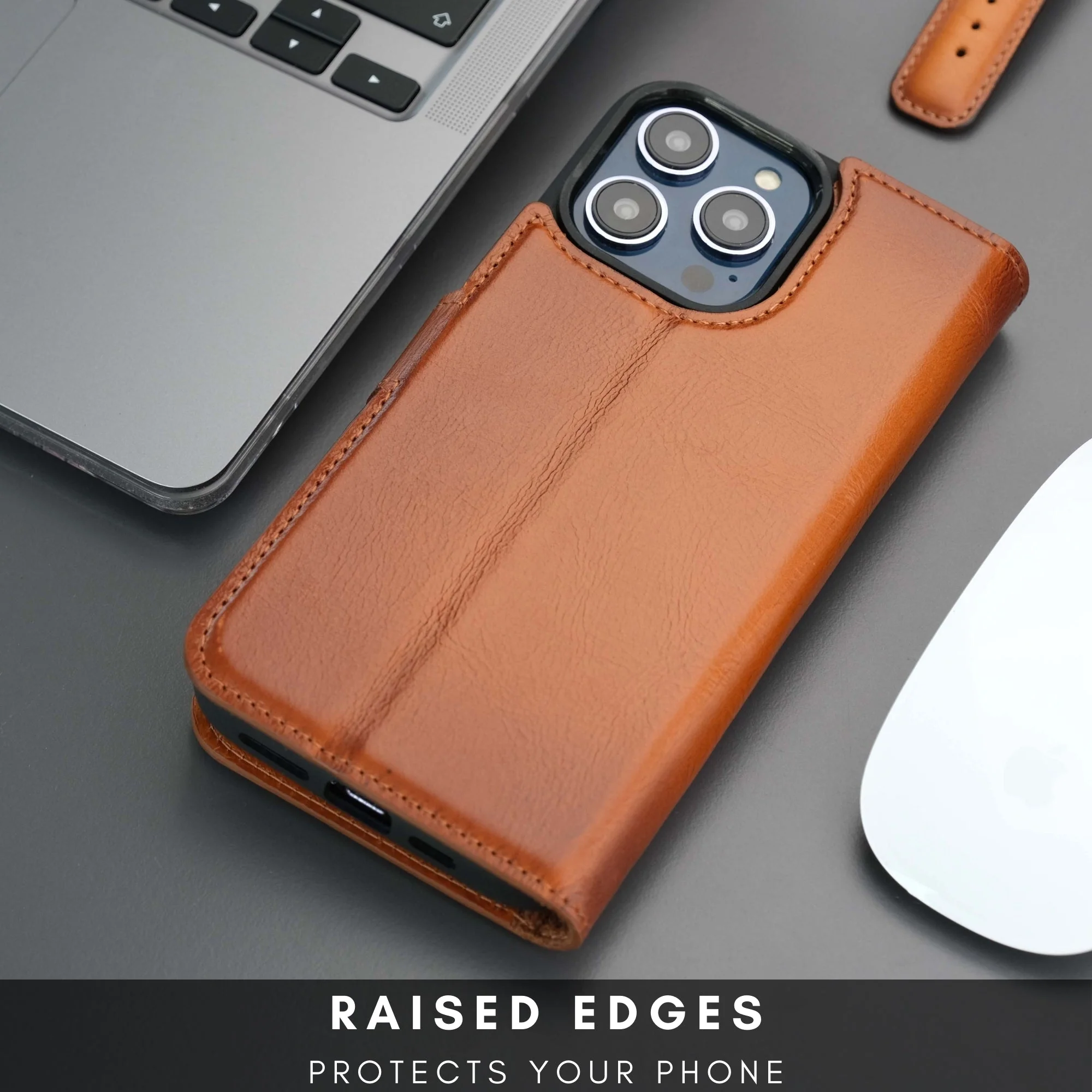 Casper Leather iPhone 15 Pro Wallet Case | Detachable MagSafe Compatible RFID Protection - Image 6