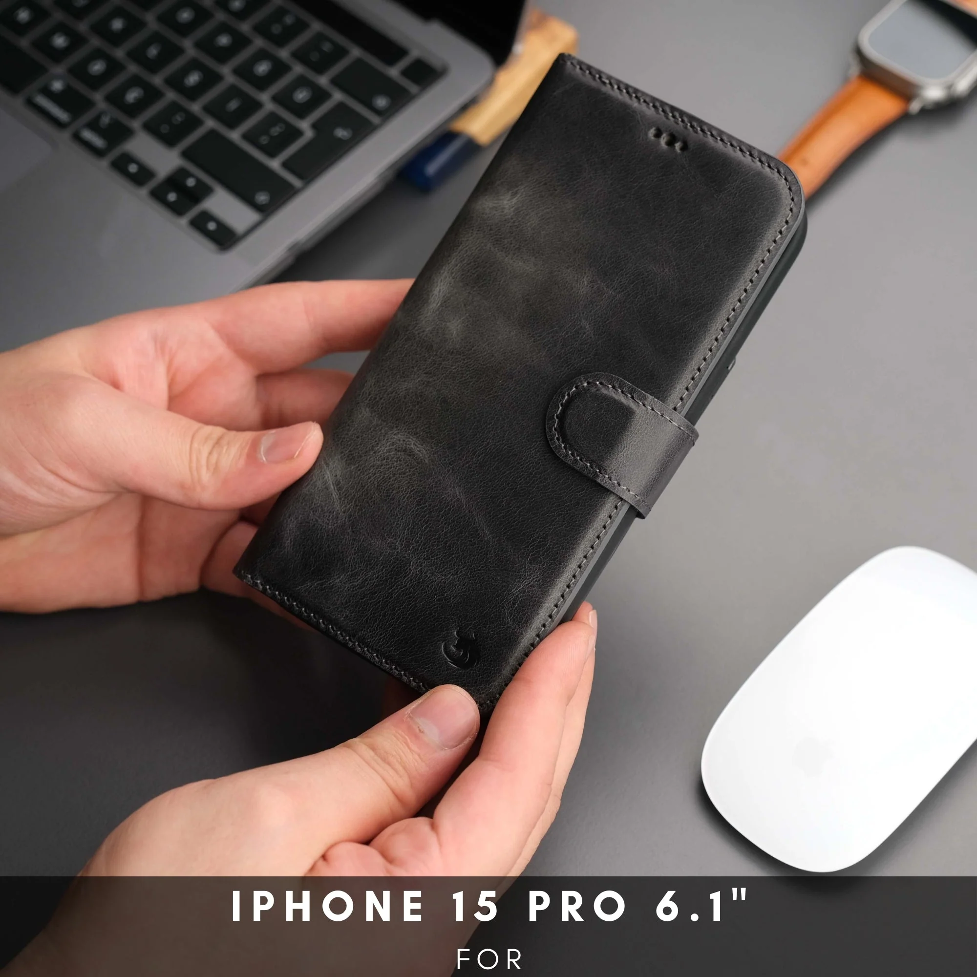 Casper Leather iPhone 15 Pro Wallet Case | Detachable MagSafe Compatible RFID Protection - Image 66
