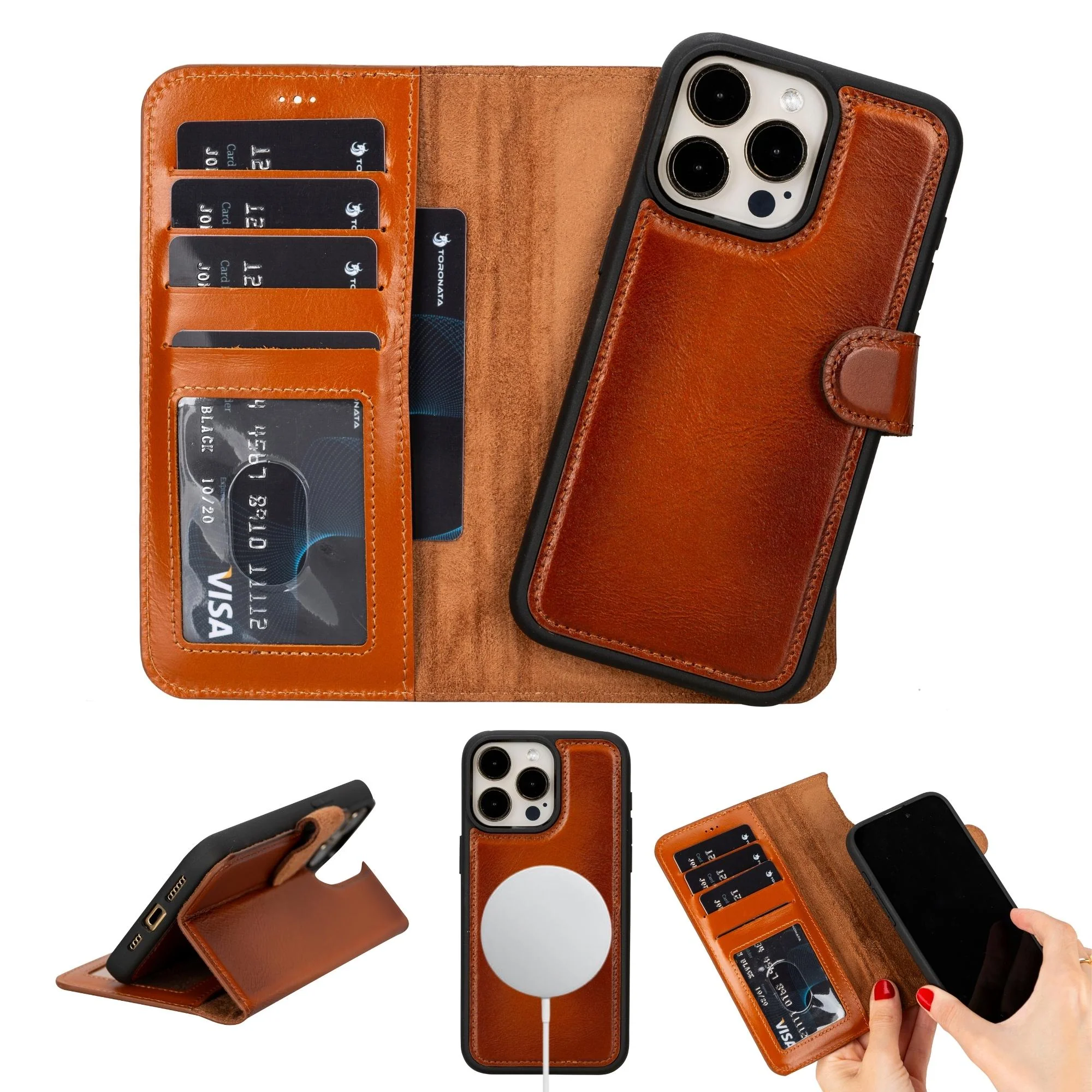 Casper Leather iPhone 15 Series Wallet Case - Image 20
