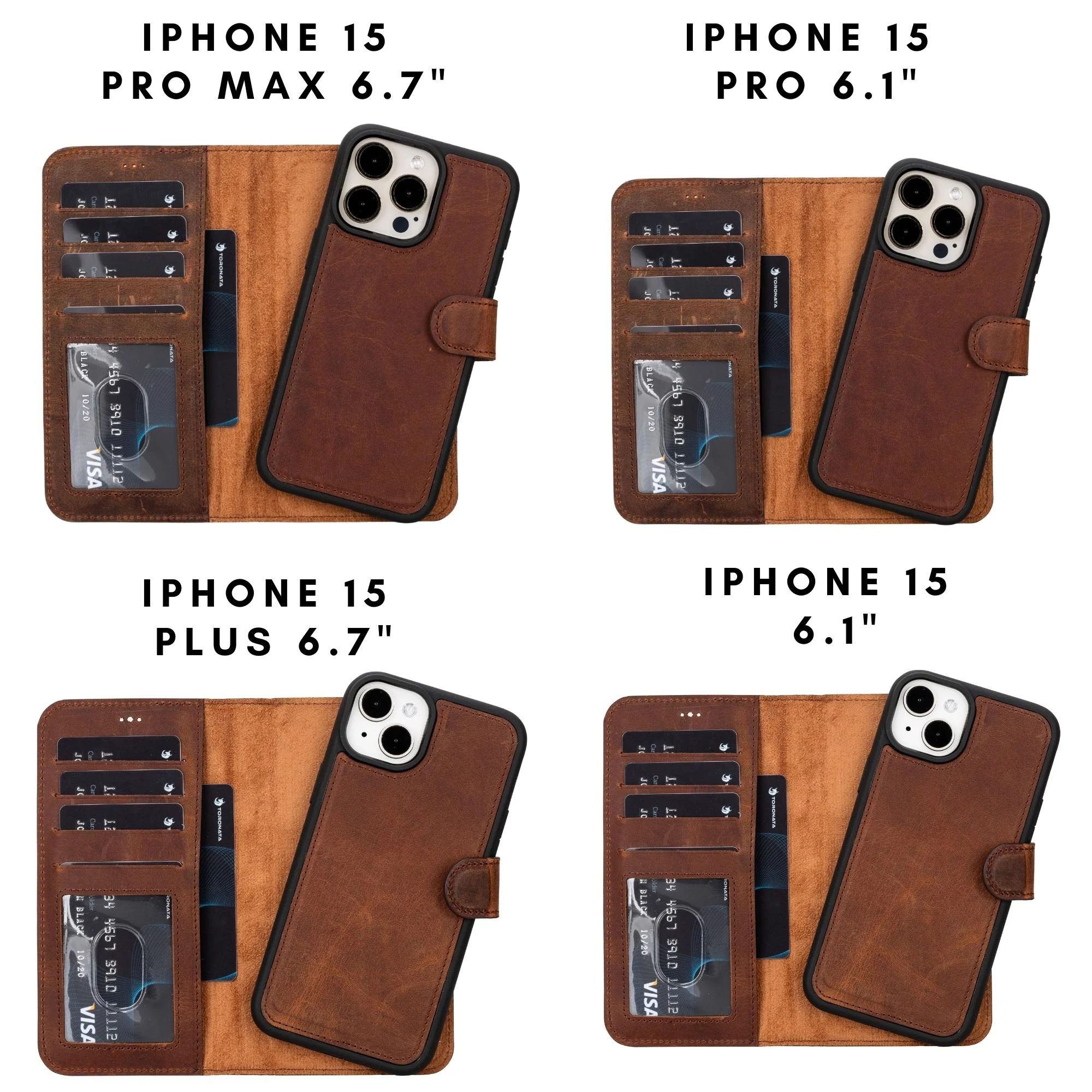 Casper Leather iPhone 15 Series Wallet Case - Image 44