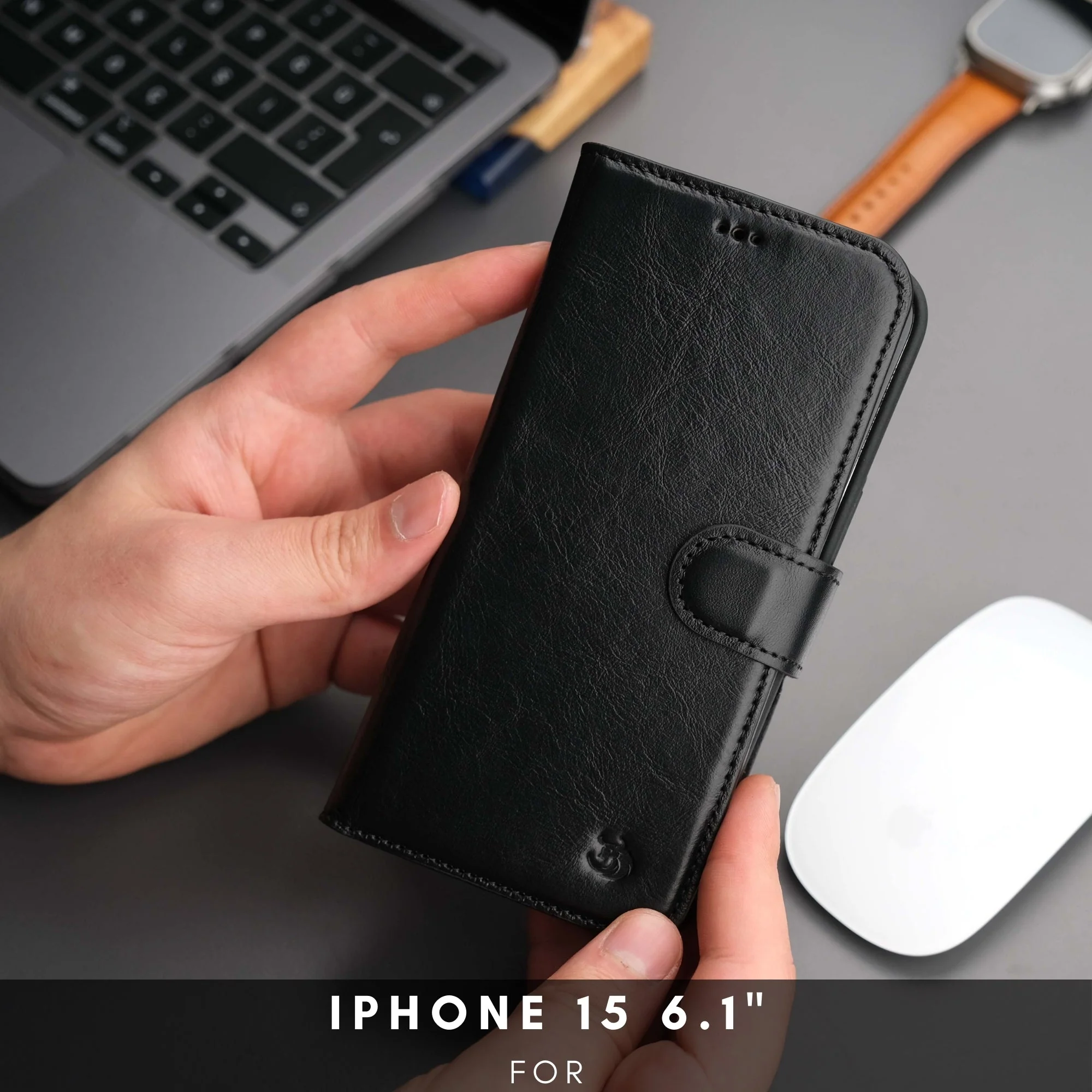 Casper Leather iPhone 15 Wallet Case | Detachable MagSafe Compatible RFID Protection - Image 30
