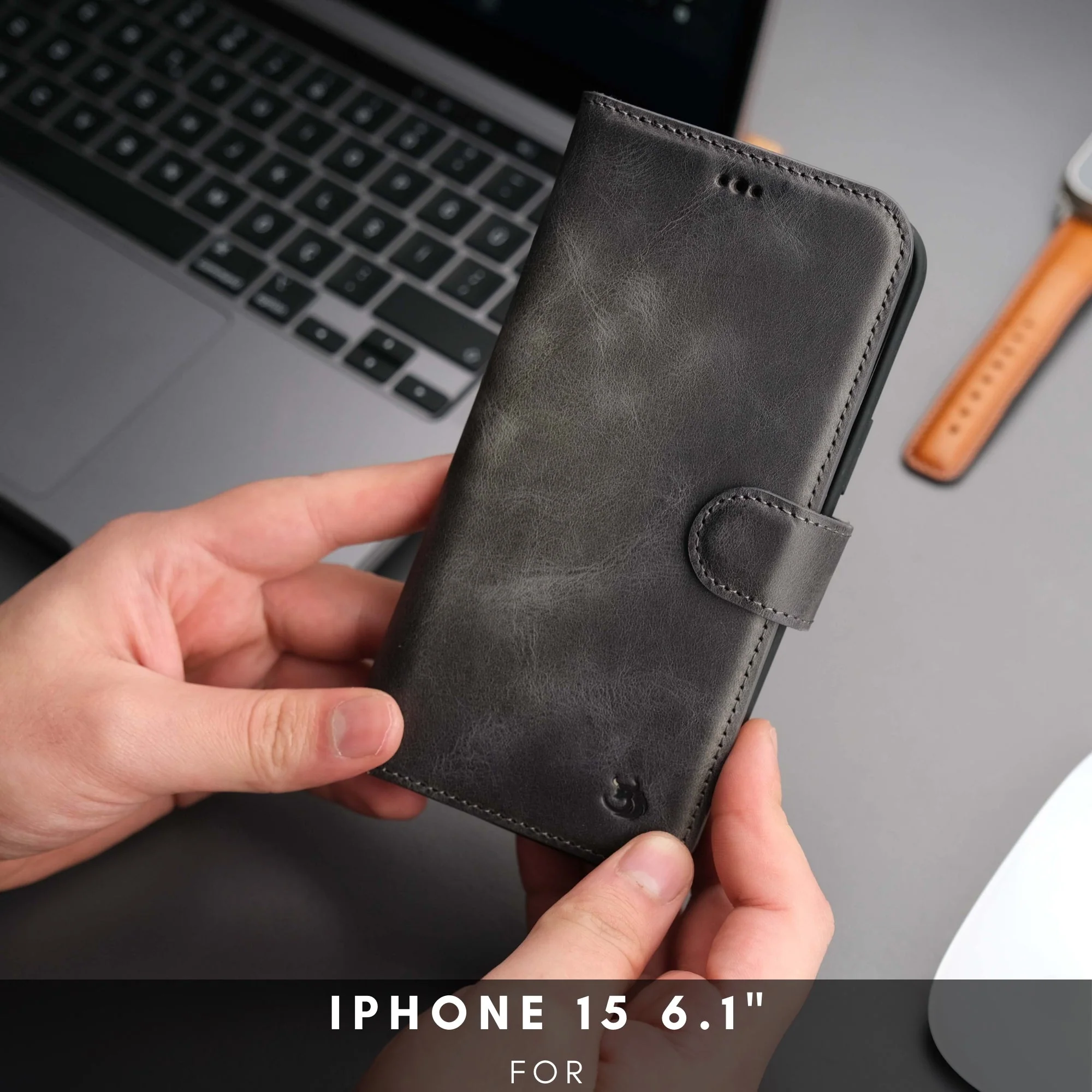 Casper Leather iPhone 15 Wallet Case | Detachable MagSafe Compatible RFID Protection - Image 48