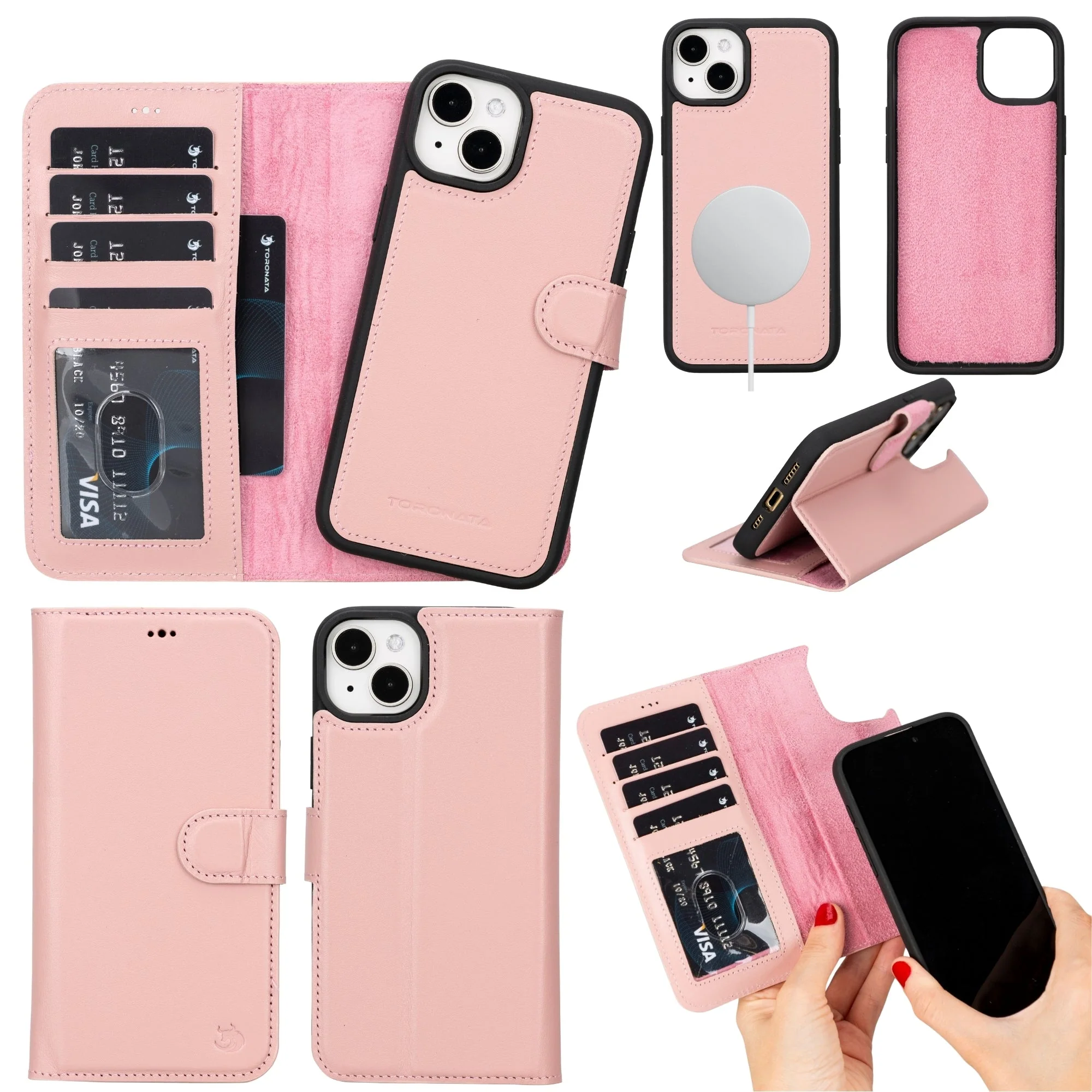 Casper Leather iPhone 15 Wallet Case | Detachable MagSafe Compatible RFID Protection - Image 55