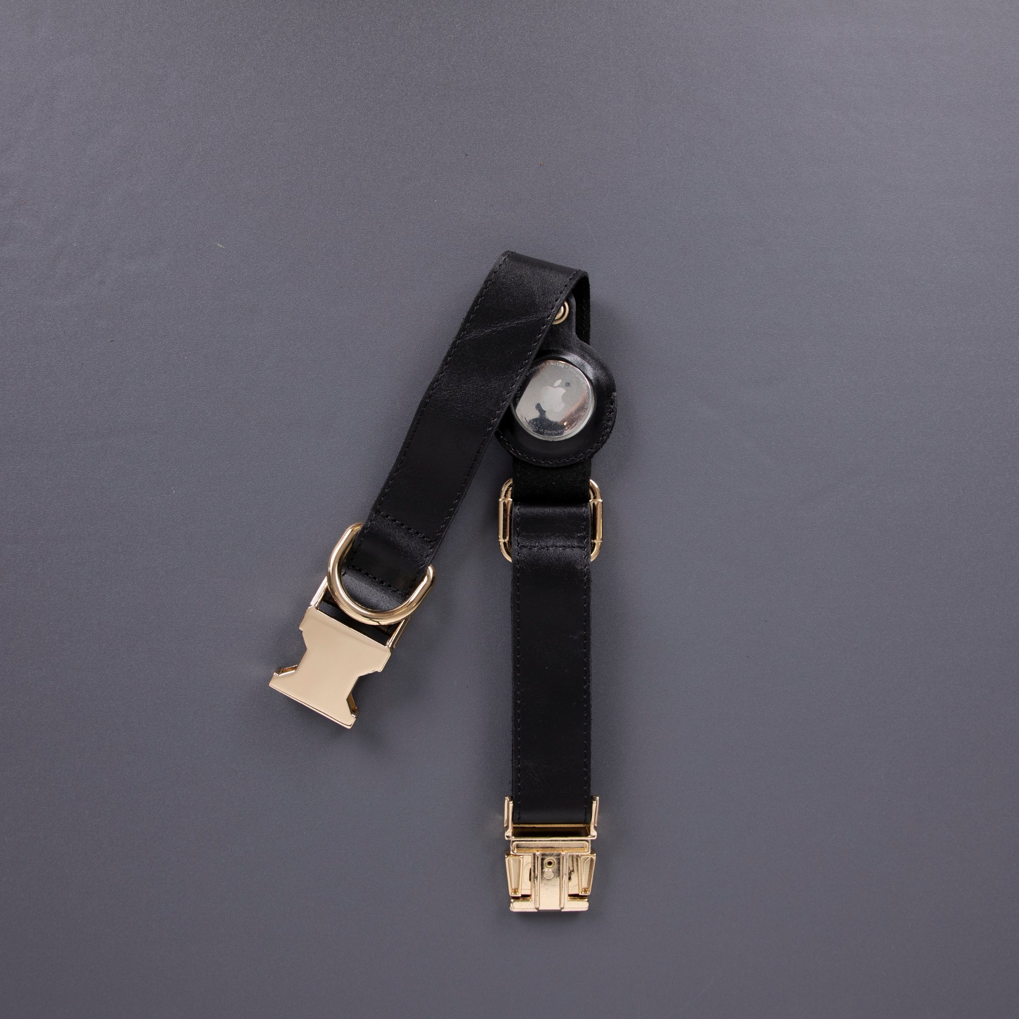 Charlotte Handcrafted Calfskin Leather Dog Collar - Compatible with AirTag - Image 11