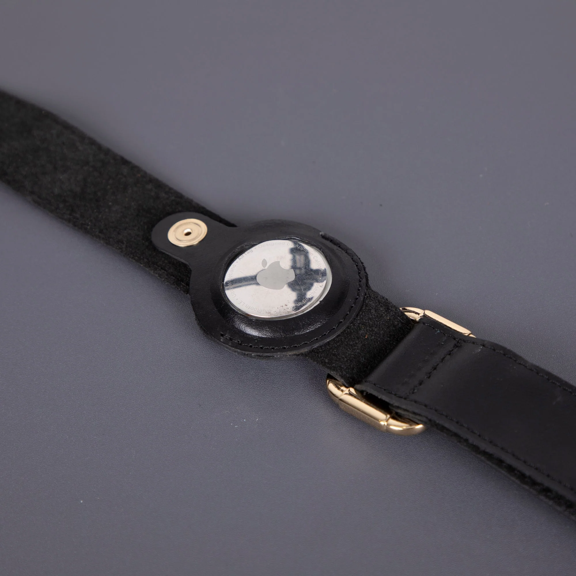 Charlotte Handcrafted Calfskin Leather Dog Collar - Compatible with AirTag - Image 12