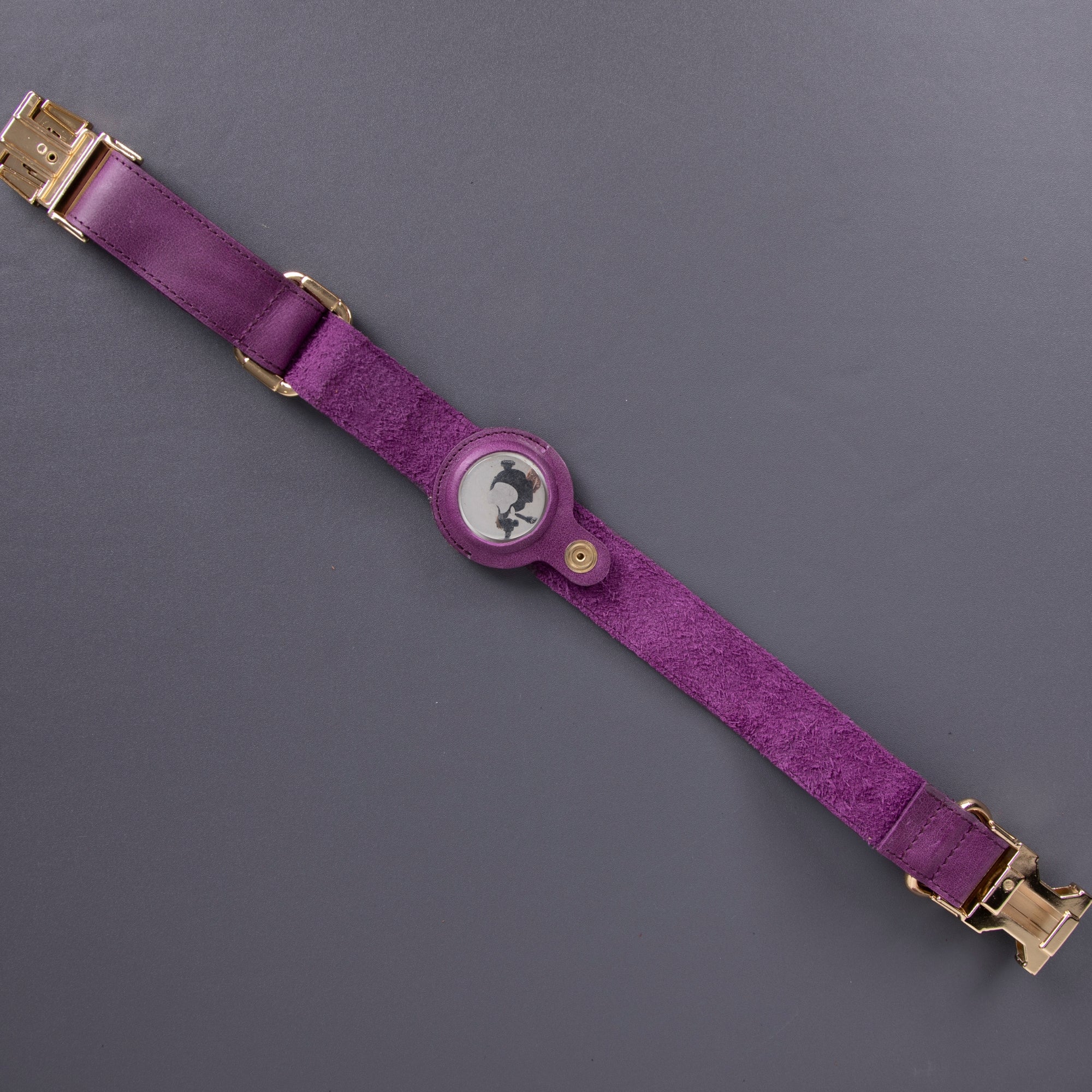 Charlotte Handcrafted Calfskin Leather Dog Collar - Compatible with AirTag - Image 15