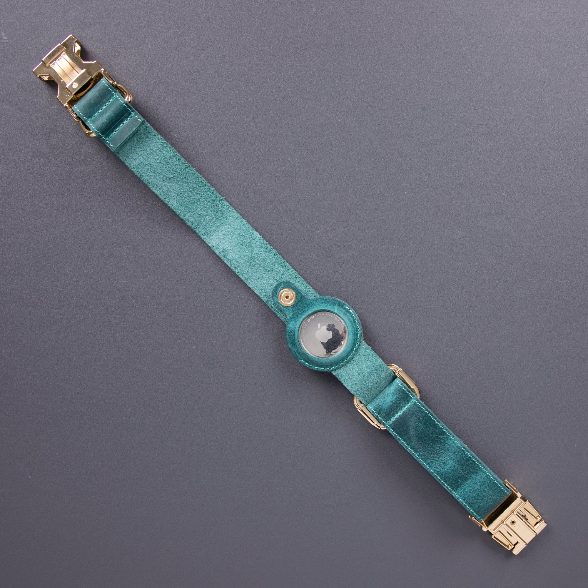 Charlotte Handcrafted Calfskin Leather Dog Collar - Compatible with AirTag - Image 27
