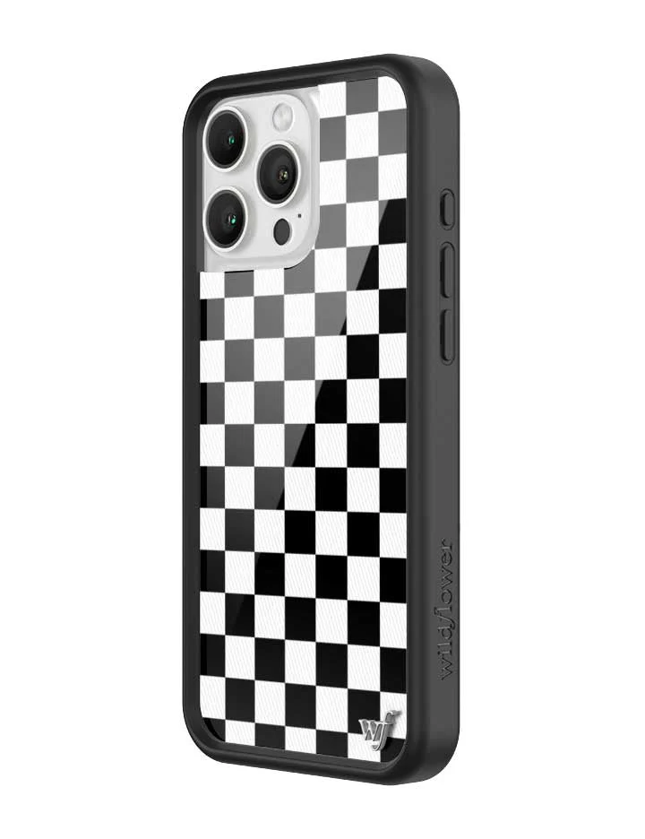 Checkers | Black iPhone Case - Image 2