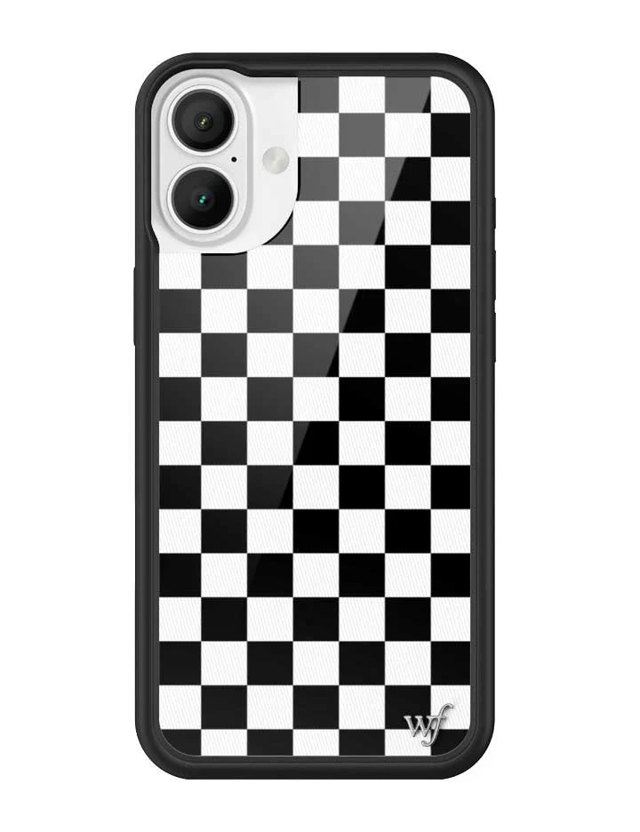 Checkers | Black iPhone Case - Image 3