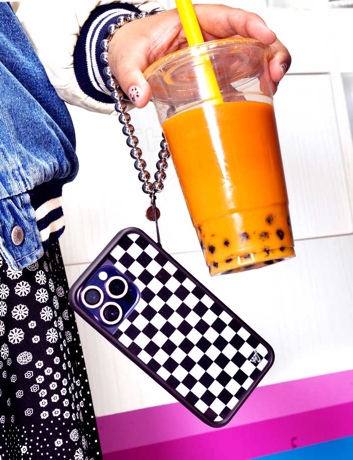 Checkers | Black iPhone Case - Image 42