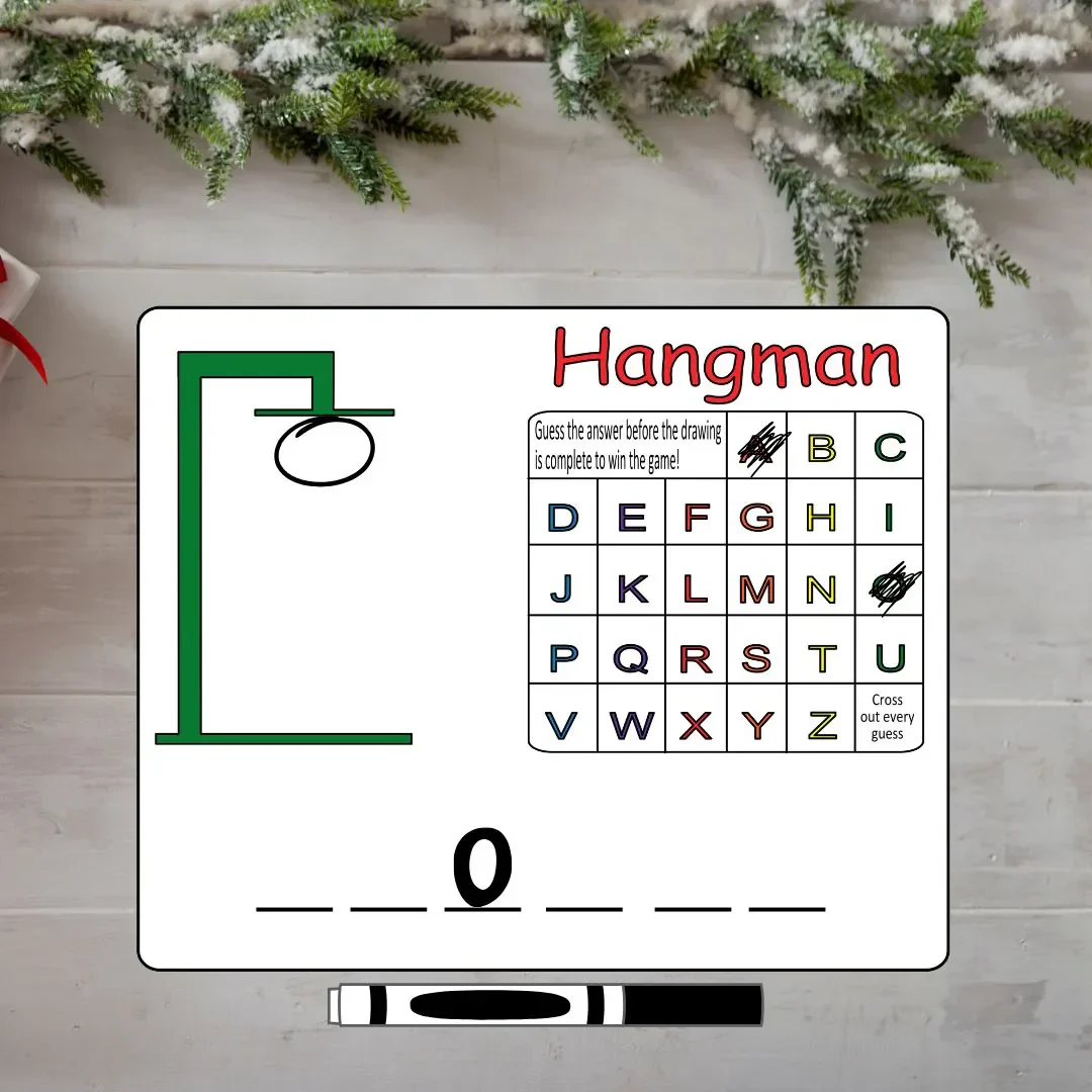 Christmas Tic-Tac-Toe Gameboard | Double-sided - Image 3