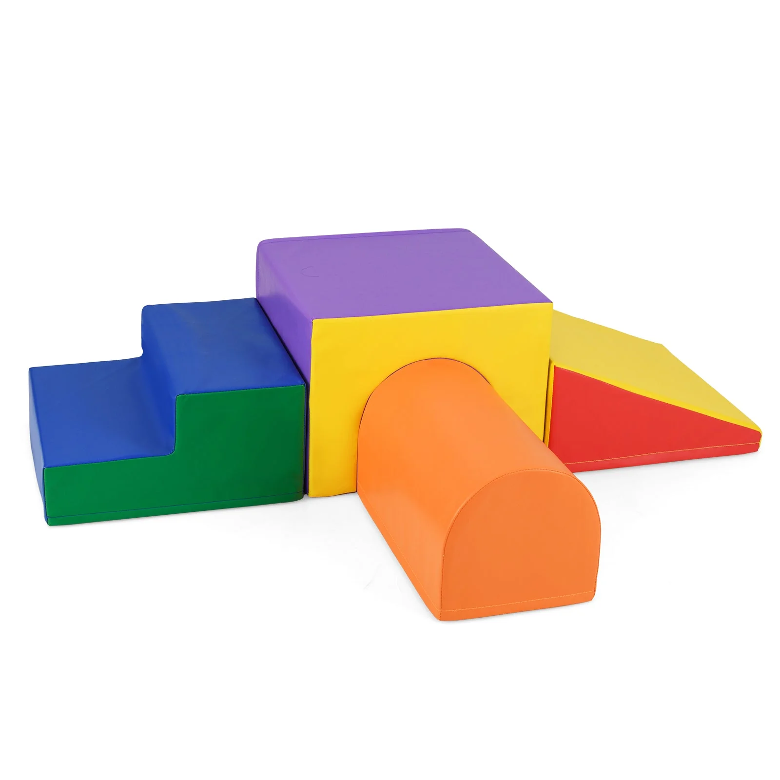 Climb and Crawl Foam Block Play Set for Infant Baby-Orange - Image 4
