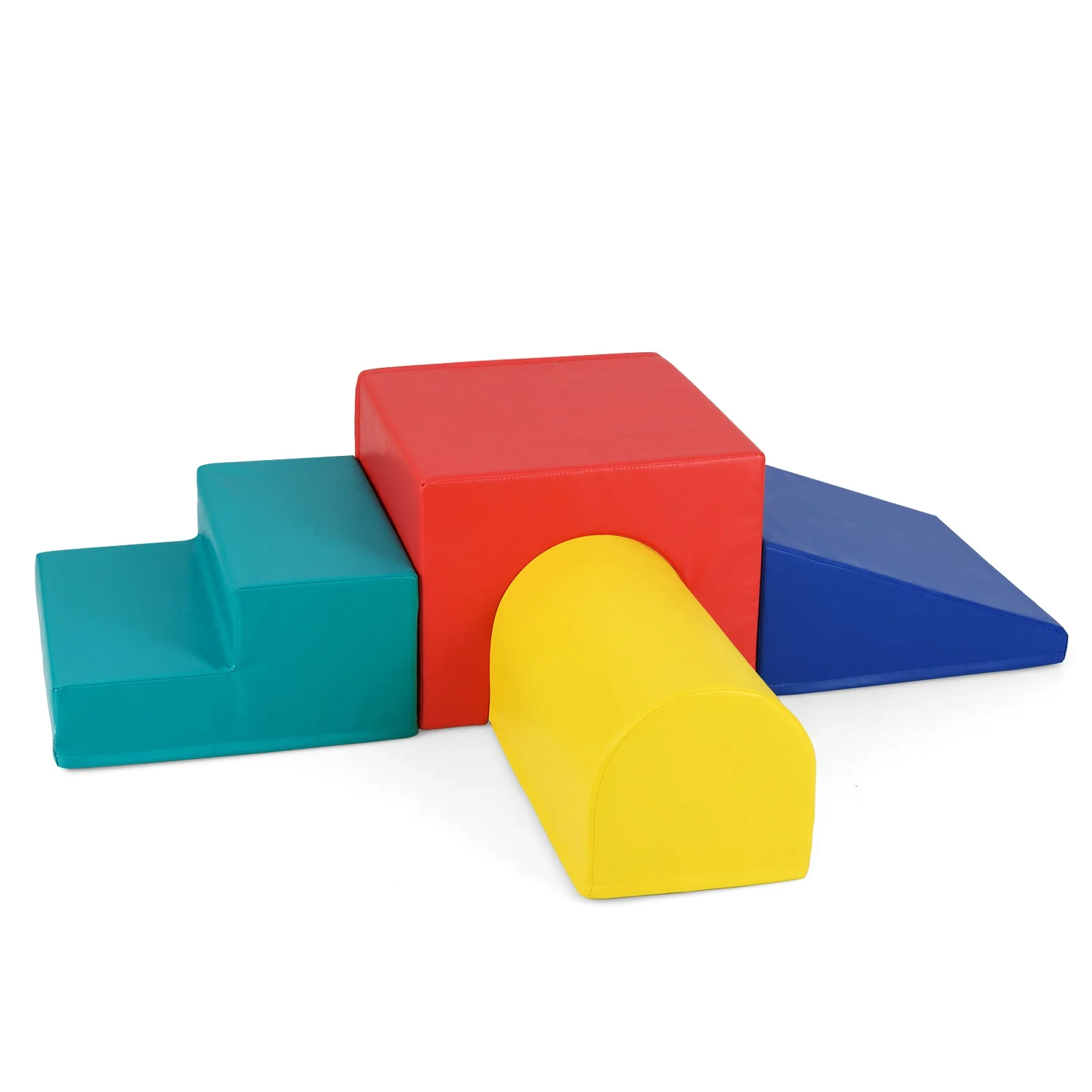 Climb and Crawl Foam Block Play Set for Infant Baby-Red - Image 3