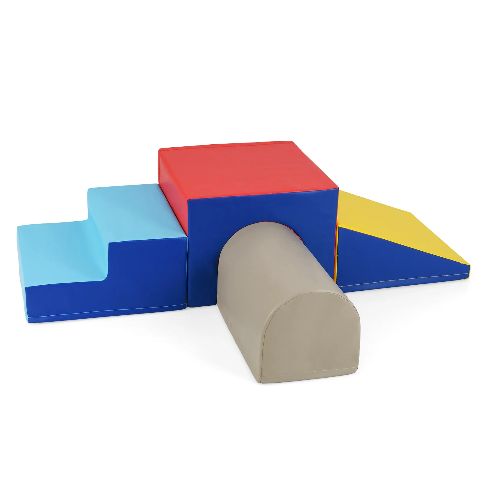 Climb and Crawl Foam Block Play Set for Infant Baby-Yellow - Image 3