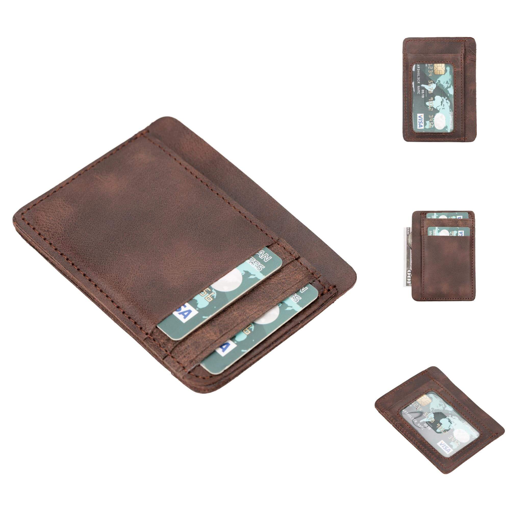 Cody Leather Card Holder and Wallet for Unisex - Image 3