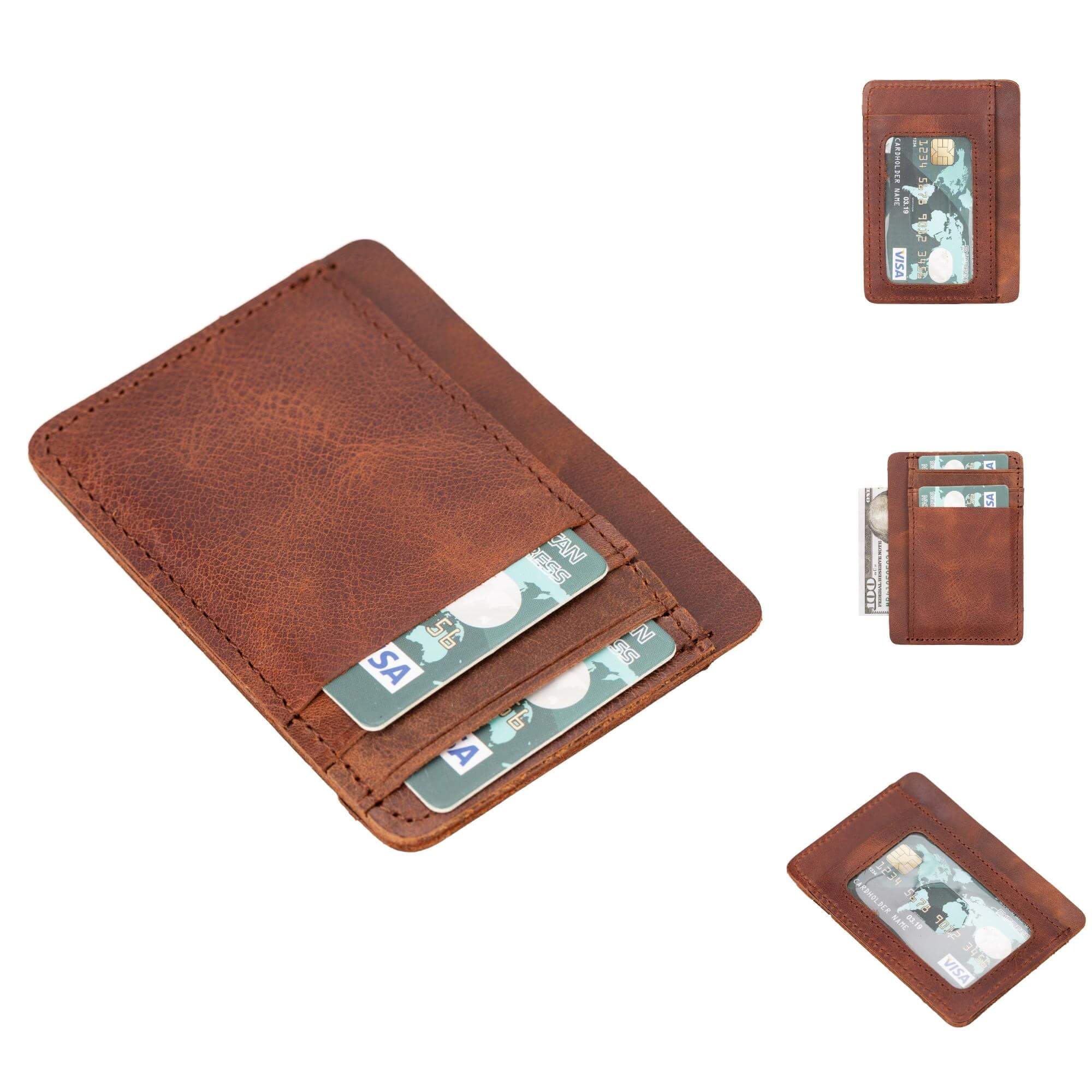 Cody Leather Card Holder and Wallet for Unisex - Image 5