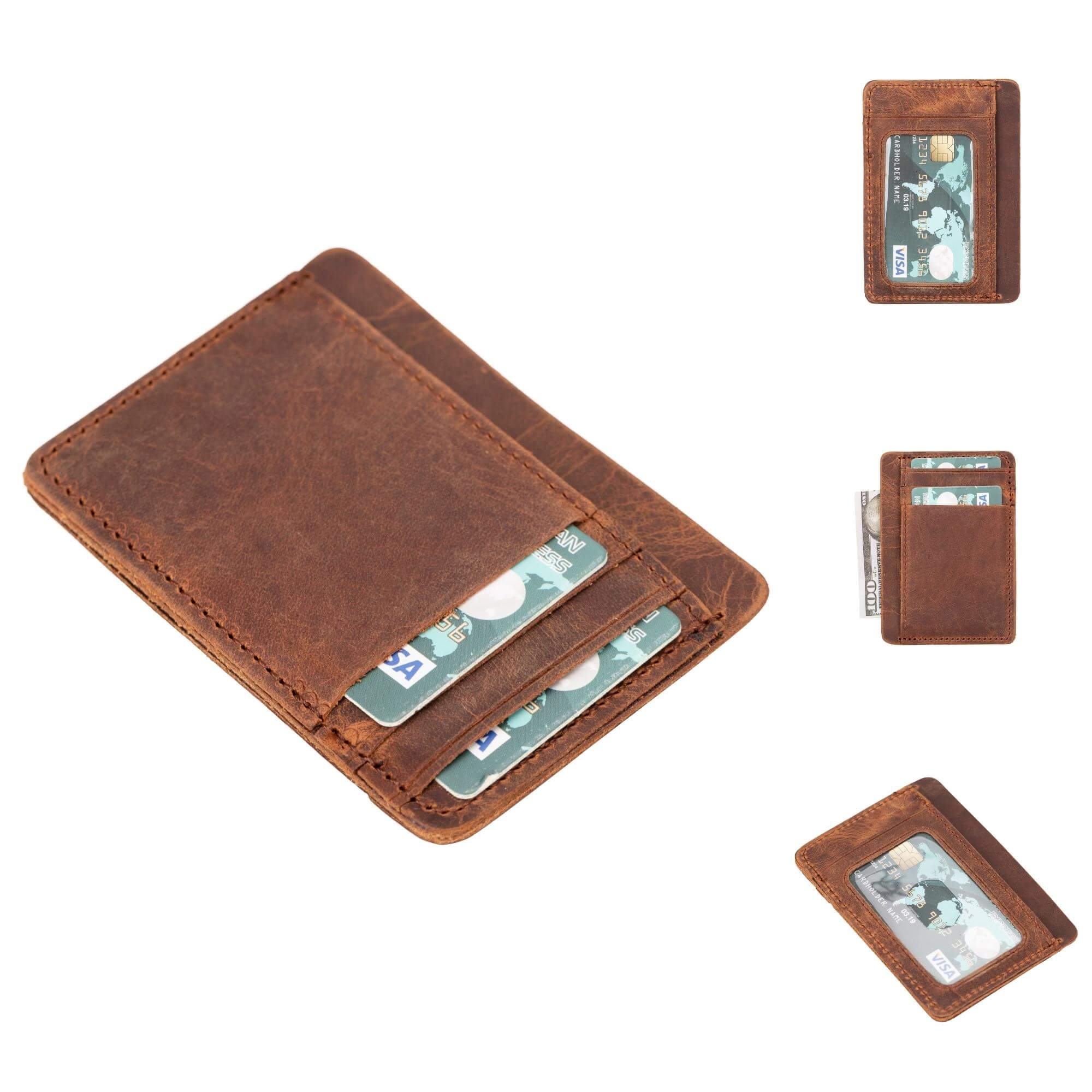 Cody Leather Card Holder and Wallet for Unisex - Image 7