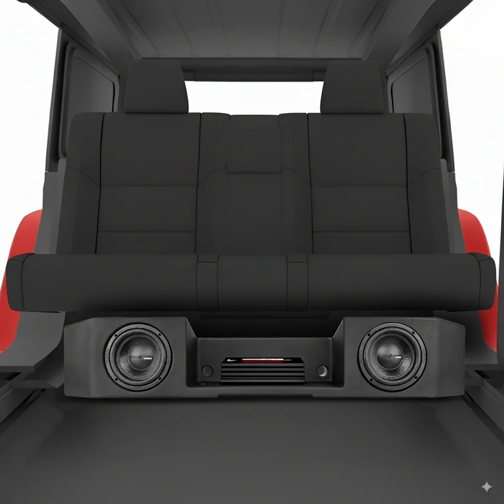 Complete Under Seat Subwoofer Enclosure Package for JT Gladiator Jeeps - Image 2