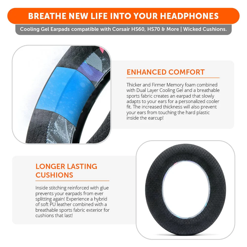 Corsair HS50, HS60, and HS70 Earpads - WC FreeZe Cooling Gel - Image 21