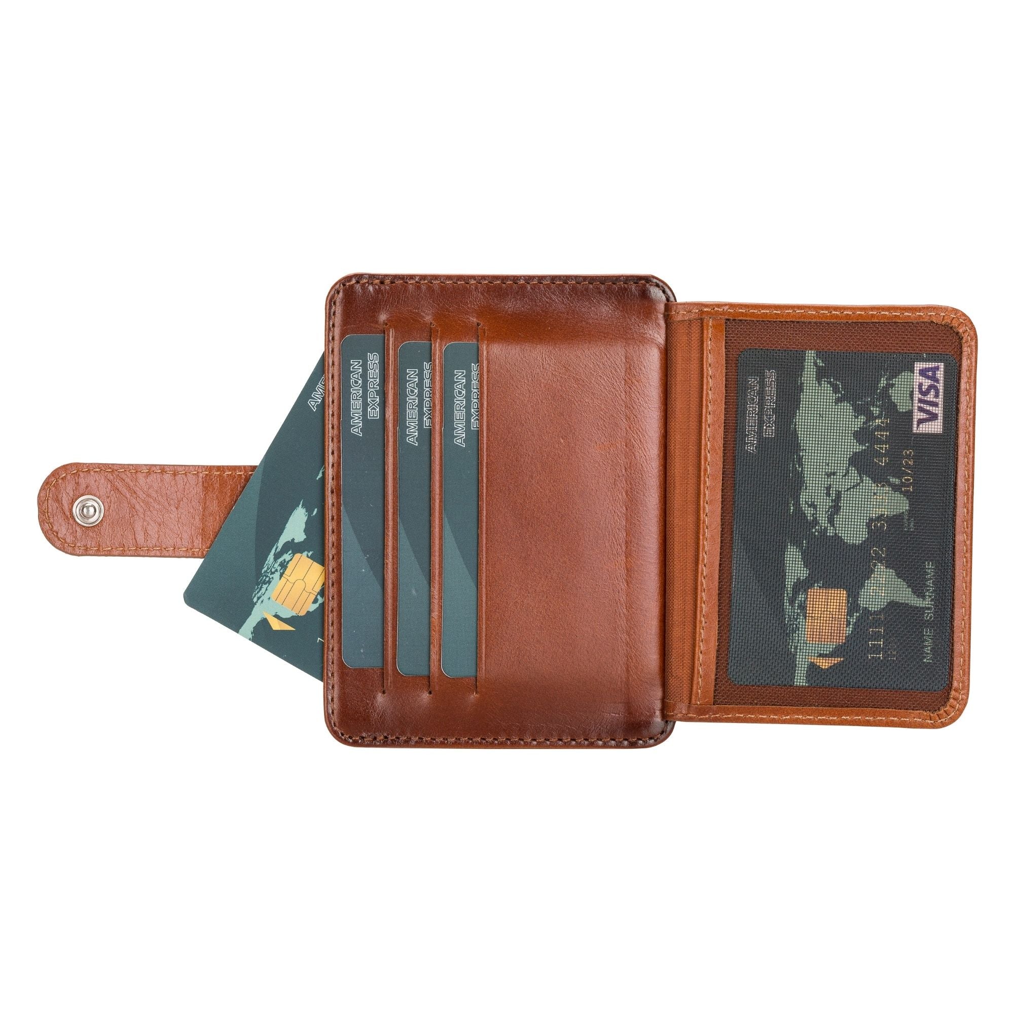 Cortez Handcrafted Leather Slim Wallet with Card Holder - Image 2