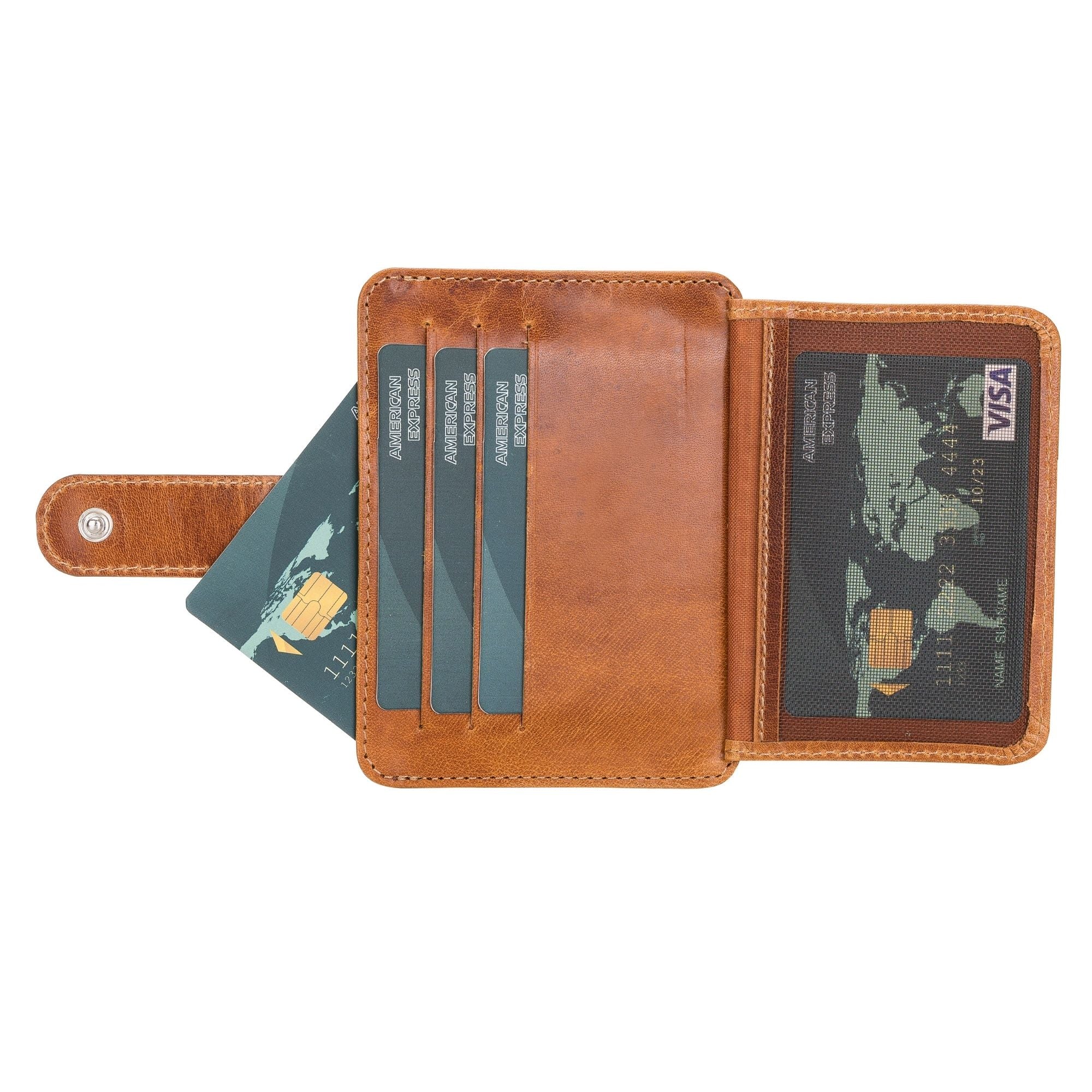 Cortez Handcrafted Leather Slim Wallet with Card Holder - Image 38