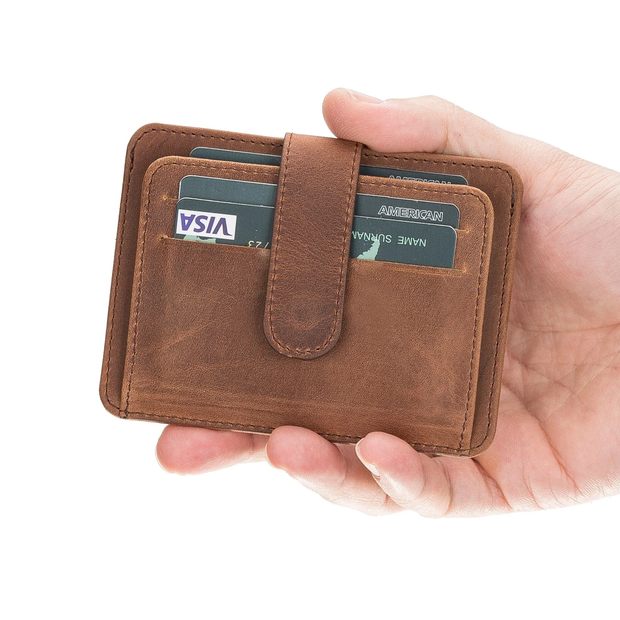 Cortez Handcrafted Leather Slim Wallet with Card Holder - Image 43
