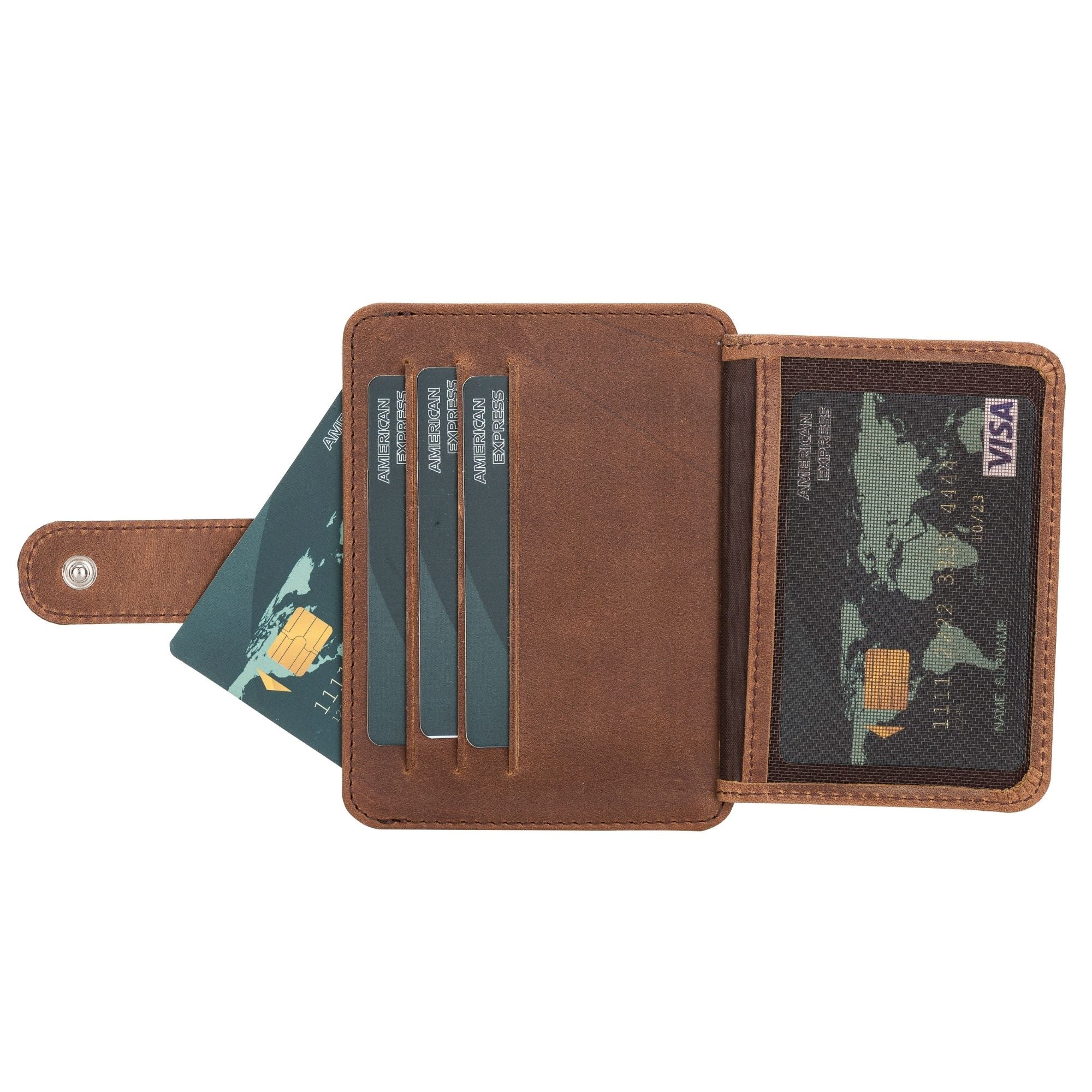 Cortez Handcrafted Leather Slim Wallet with Card Holder - Image 44