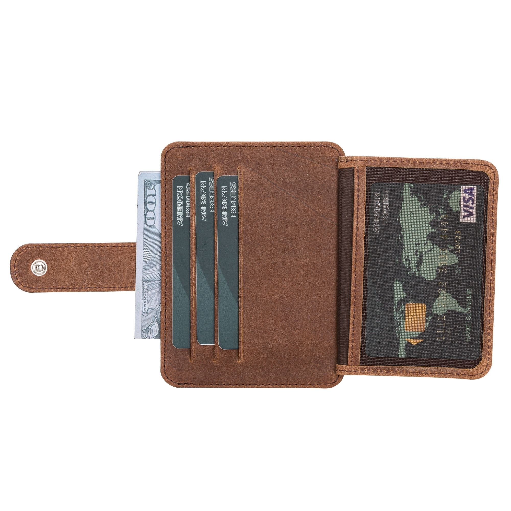 Cortez Handcrafted Leather Slim Wallet with Card Holder - Image 48