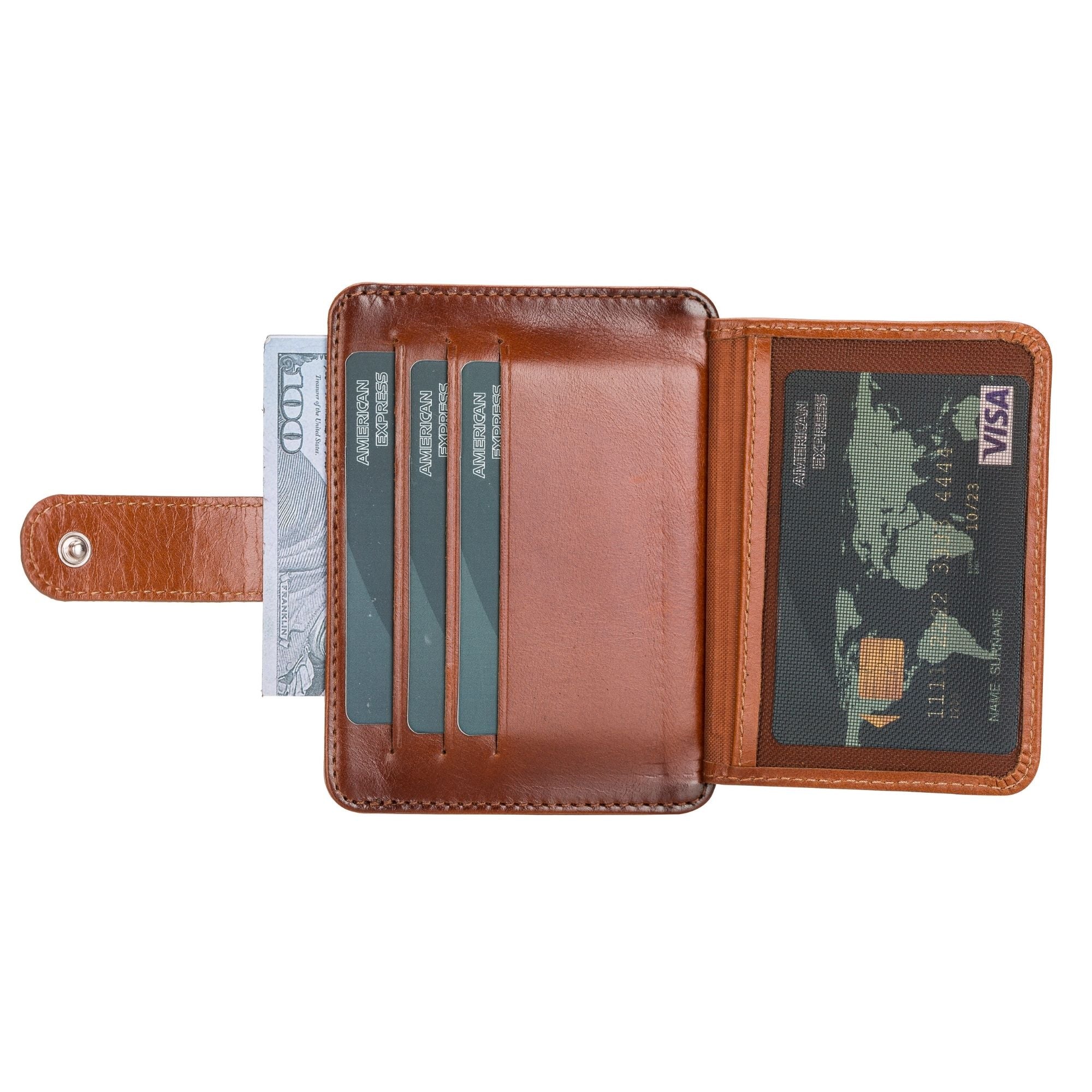 Cortez Handcrafted Leather Slim Wallet with Card Holder - Image 6