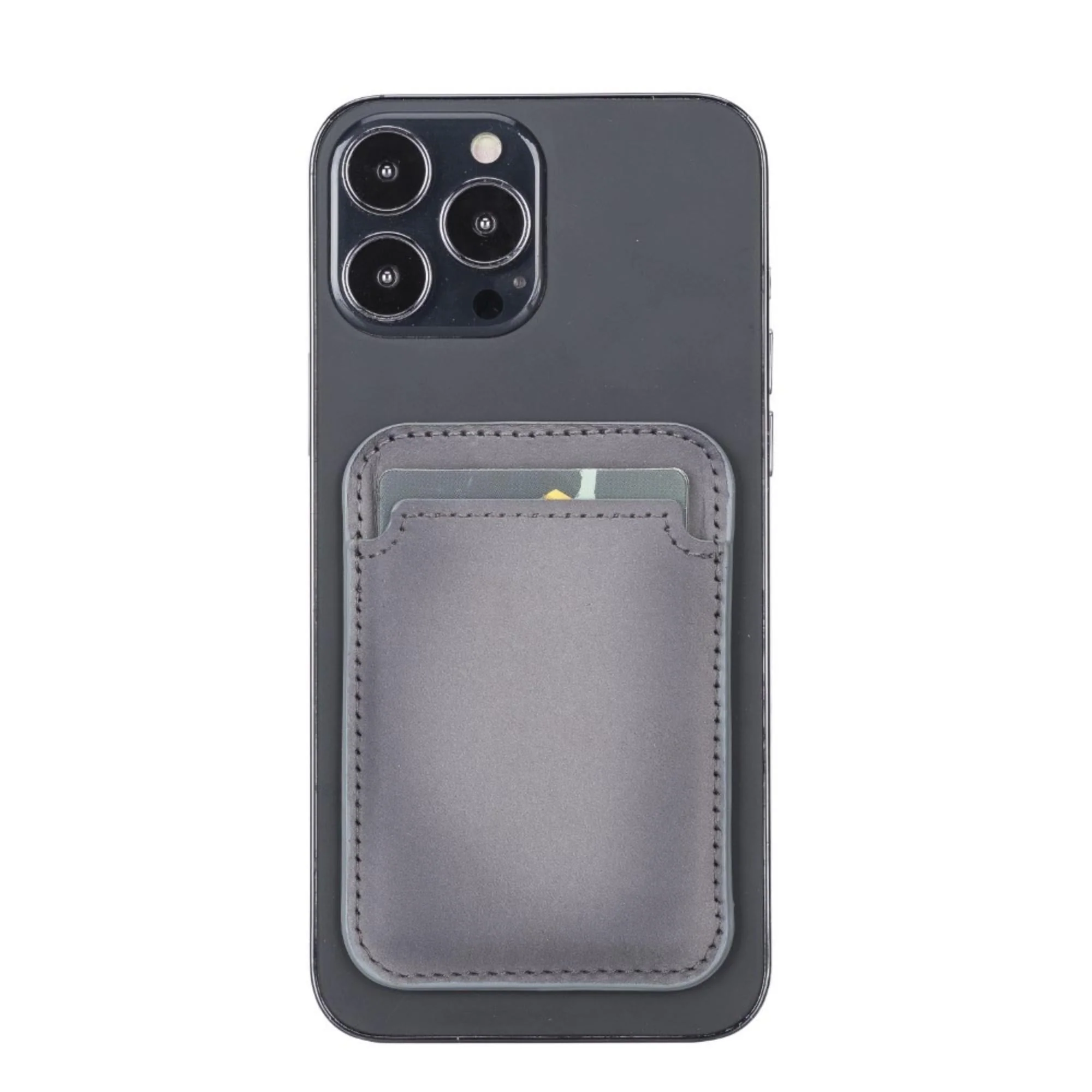 Cortland Full-Grain Leather Card Holder Wallet with Magnet - Image 16