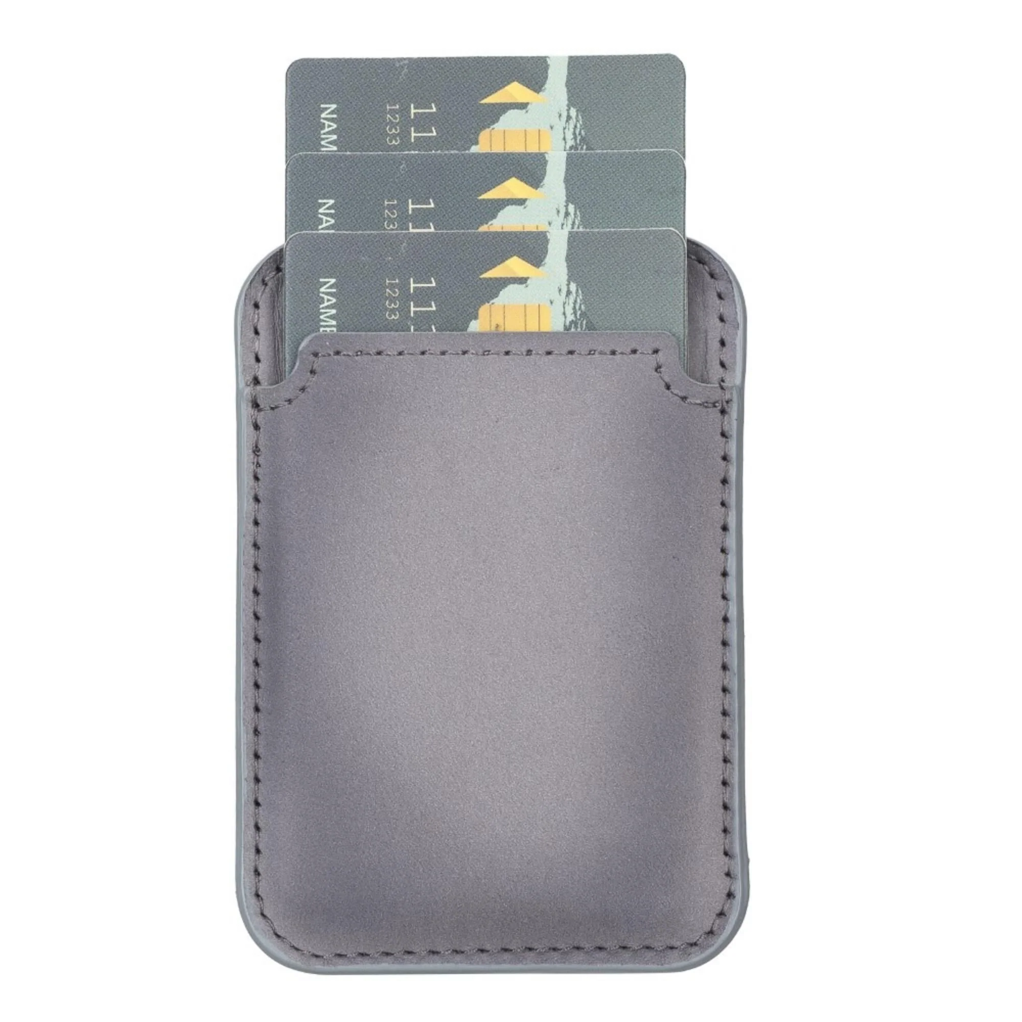 Cortland Full-Grain Leather Card Holder Wallet with Magnet - Image 18