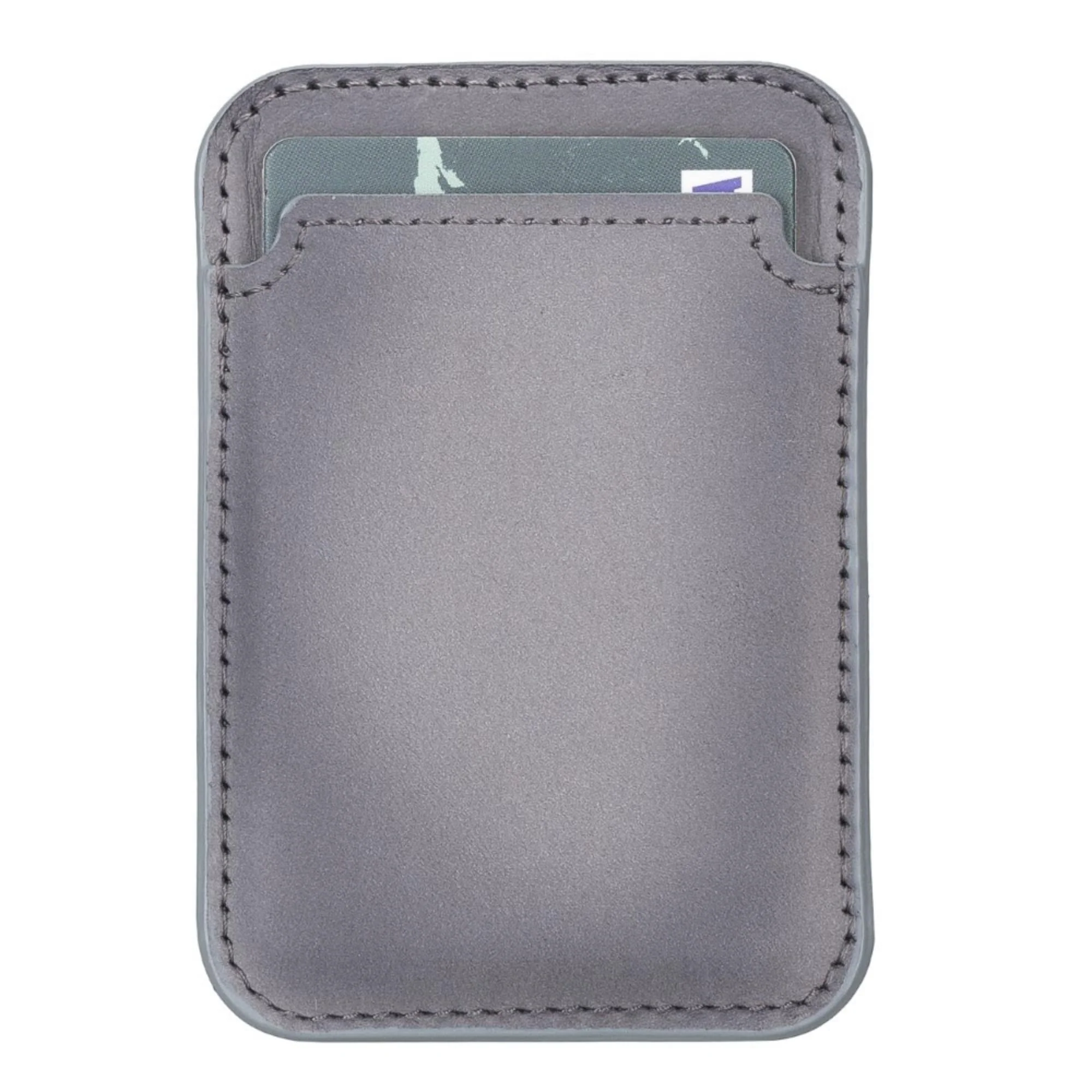 Cortland Full-Grain Leather Card Holder Wallet with Magnet - Image 20