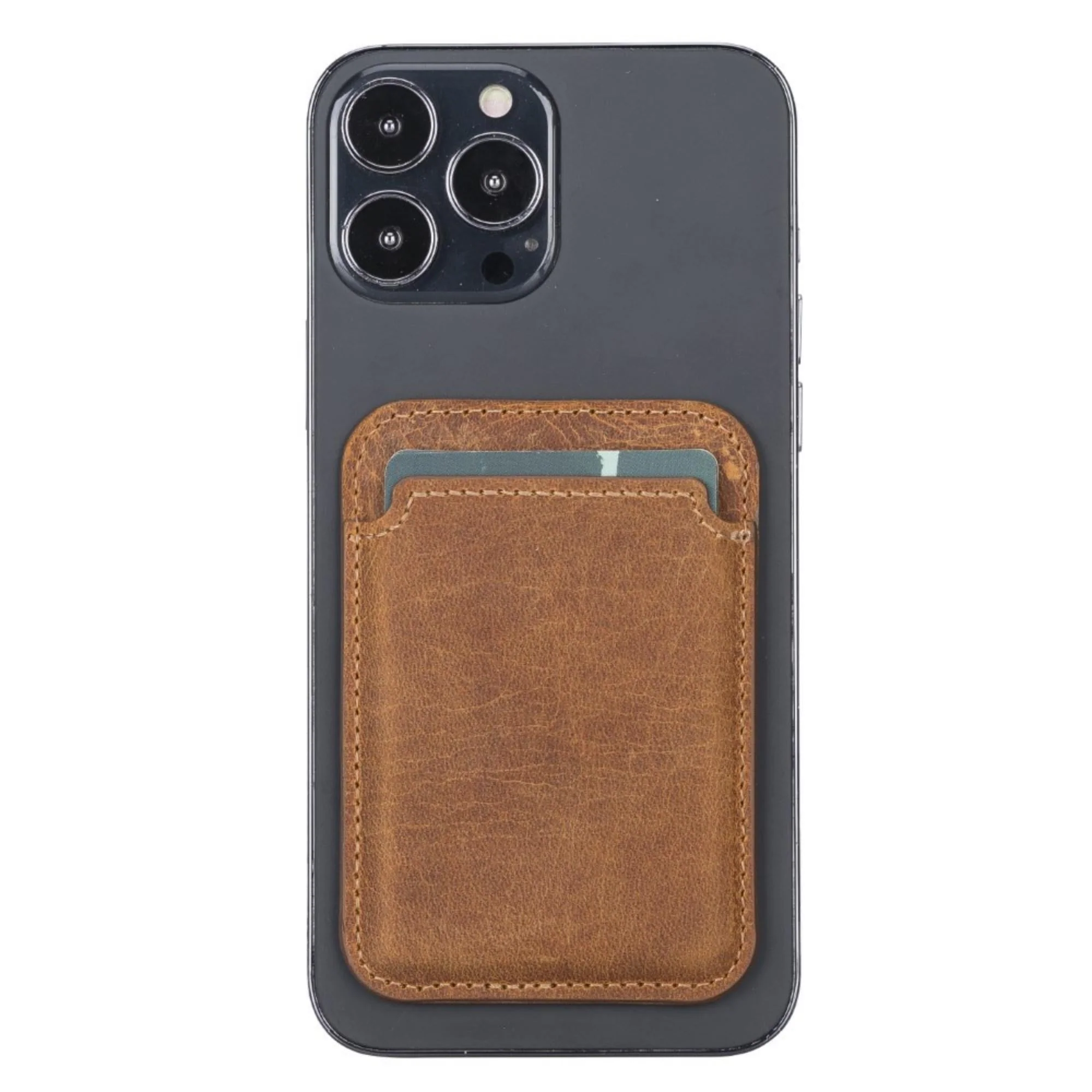 Cortland Full-Grain Leather Card Holder Wallet with Magnet - Image 21