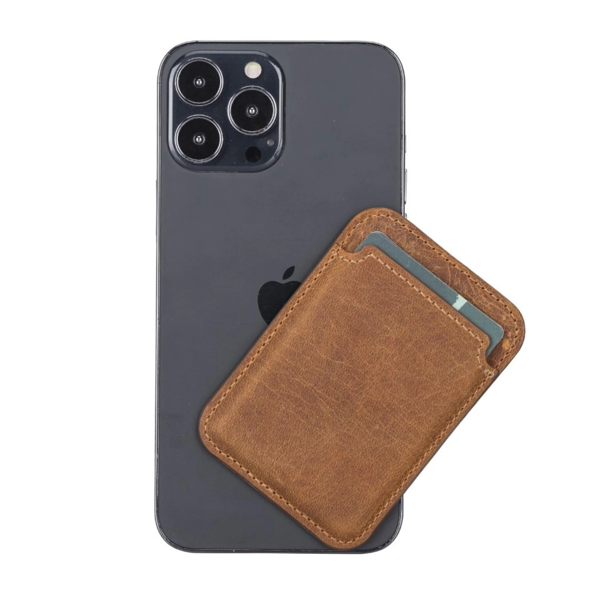 Cortland Full-Grain Leather Card Holder Wallet with Magnet - Image 22