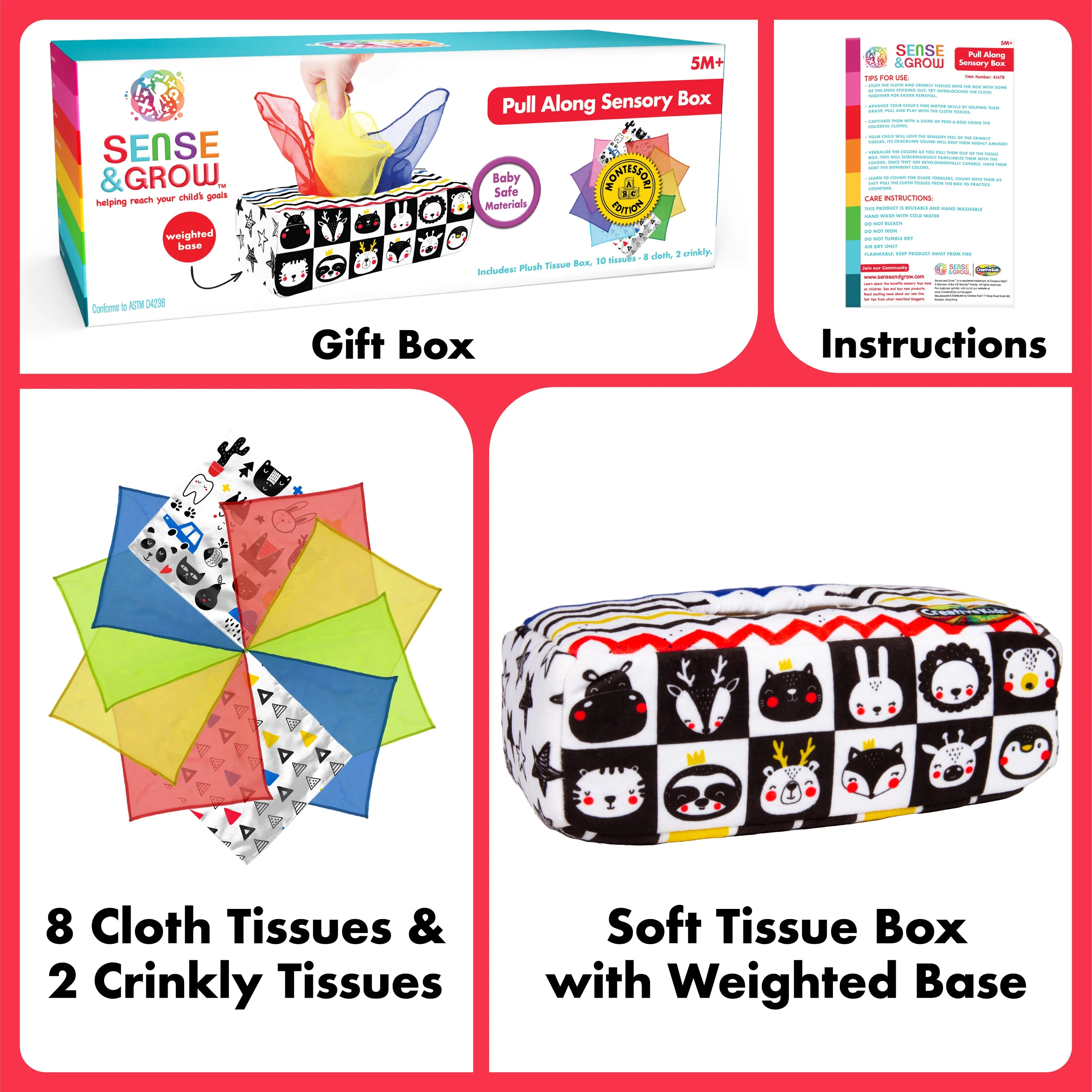 Creative Kids Pull Along Sensory Box - Image 5
