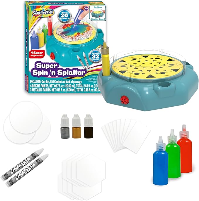 Creative Kids Spin Art Machine in Aqua Blue! Top Rated for Quality and Ease of use! - Image 7