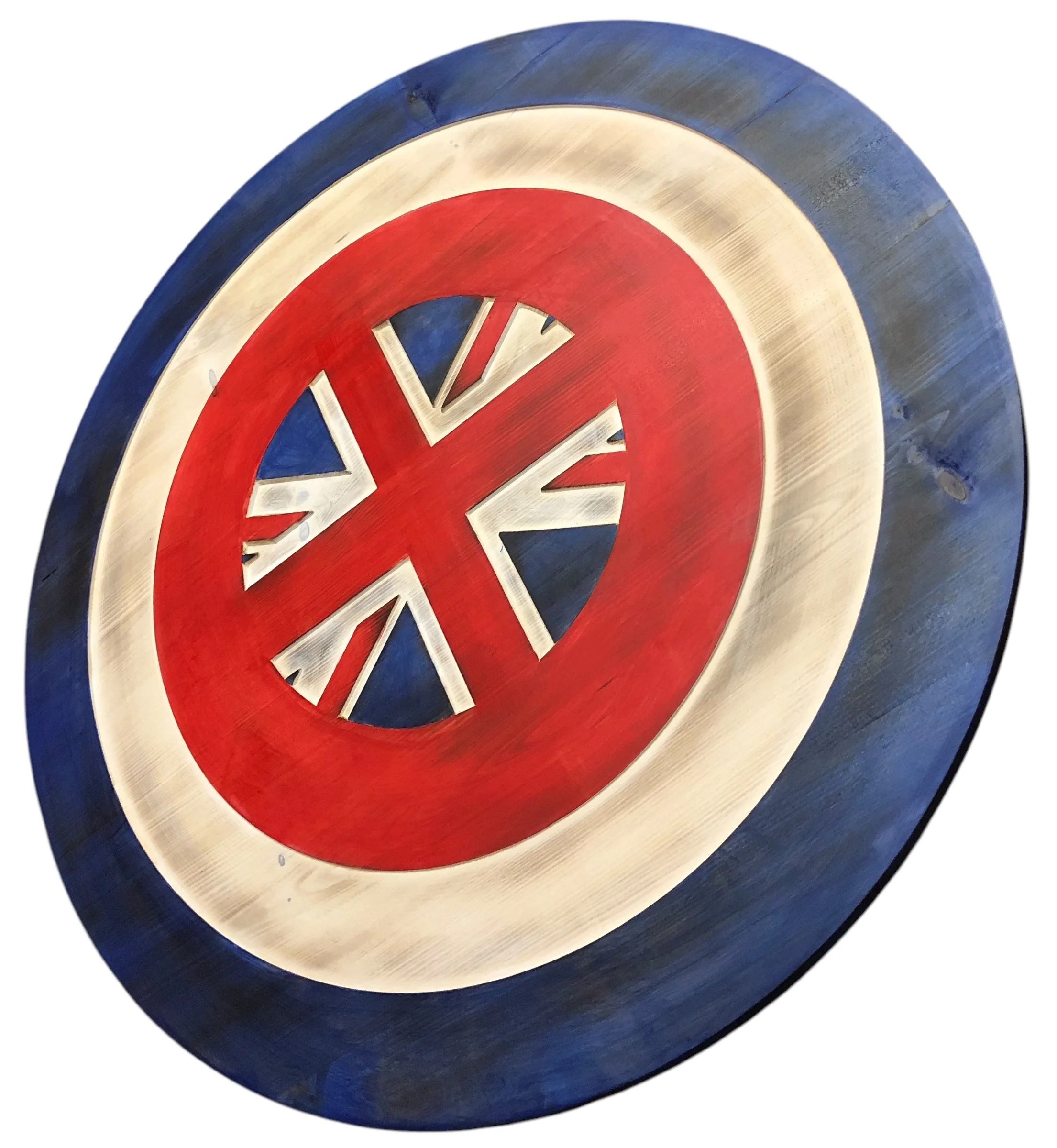 Custom Captain-Inspired LED Shield with Personalized Engraving and Color-Changing Backlight - Image 11