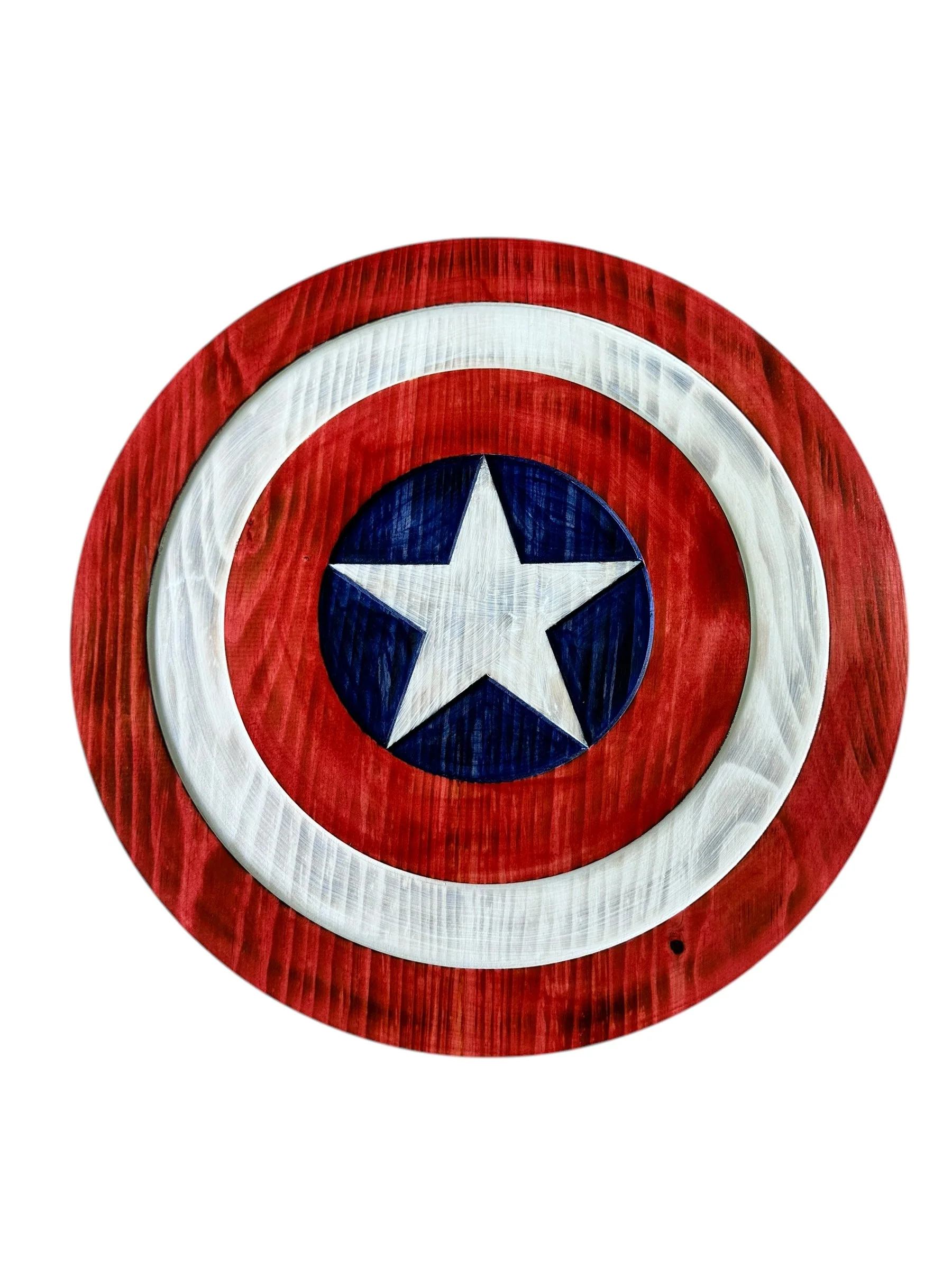 Custom Captain-Inspired LED Shield with Personalized Engraving and Color-Changing Backlight - Image 4
