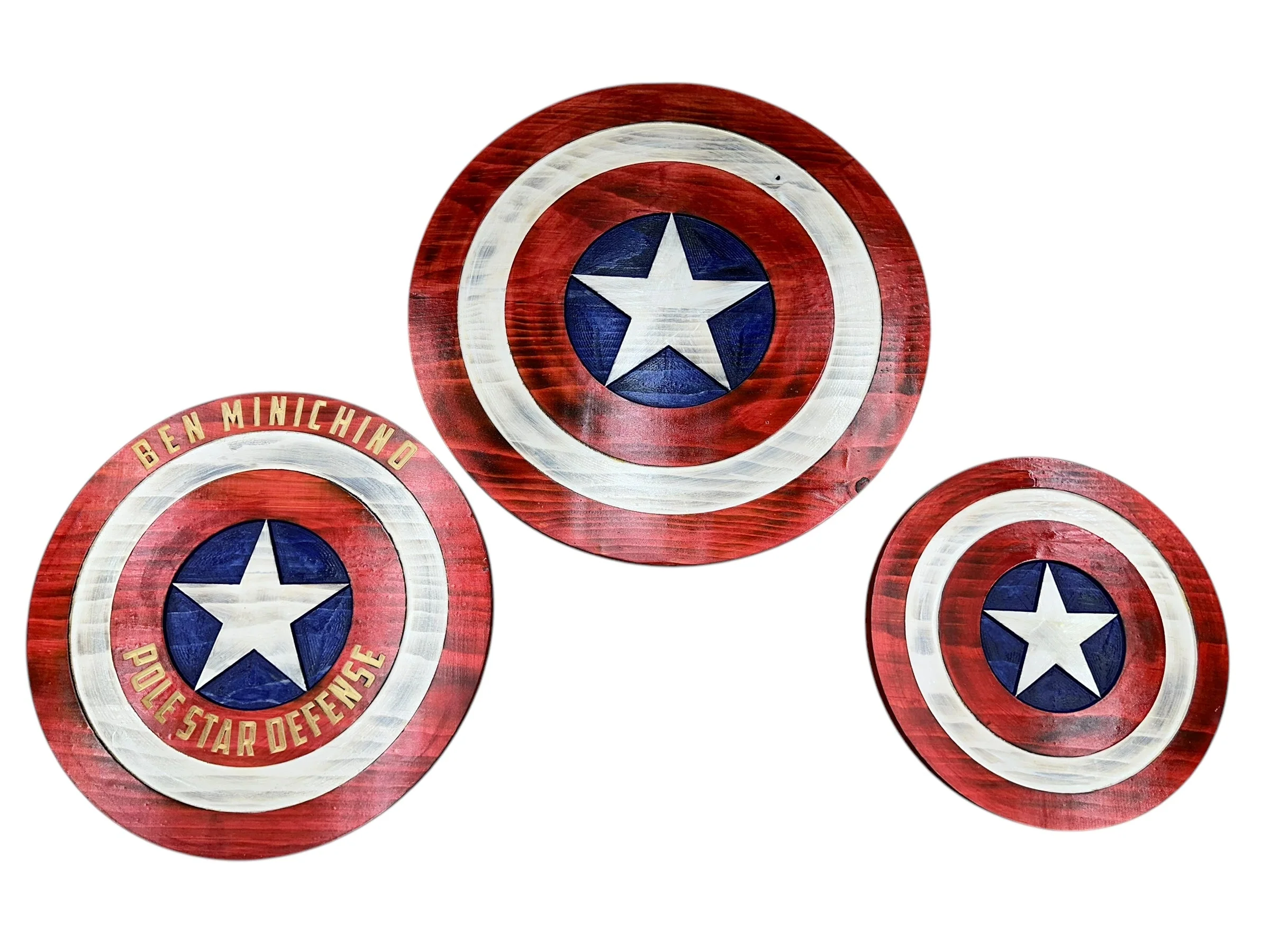Custom Captain-Inspired LED Shield with Personalized Engraving and Color-Changing Backlight - Image 5