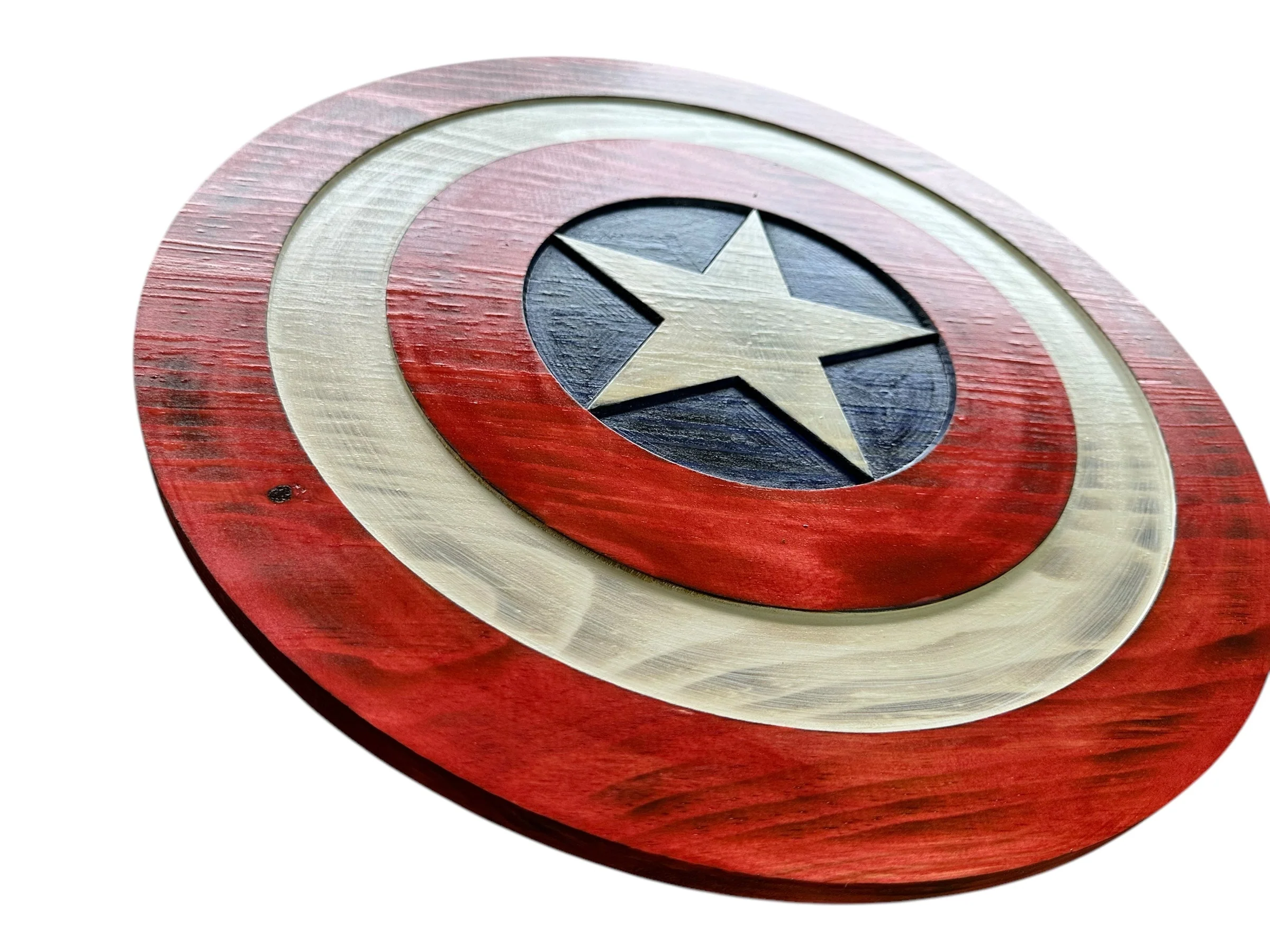 Custom Captain-Inspired LED Shield with Personalized Engraving and Color-Changing Backlight - Image 7