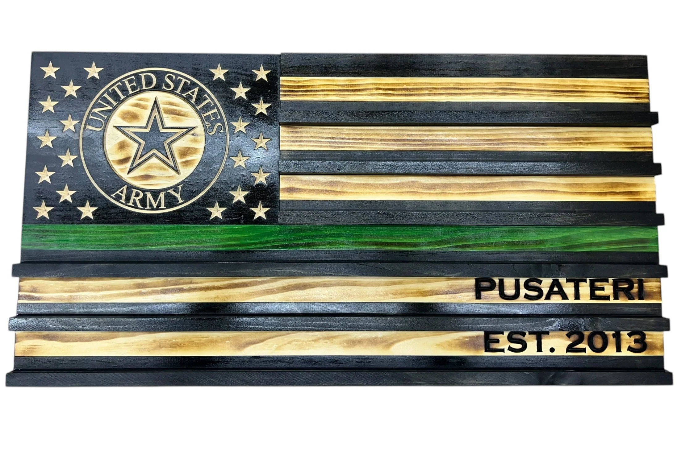 Custom Challenge Coin Display American Flag with Engraved Badge and Personalization - Image 16