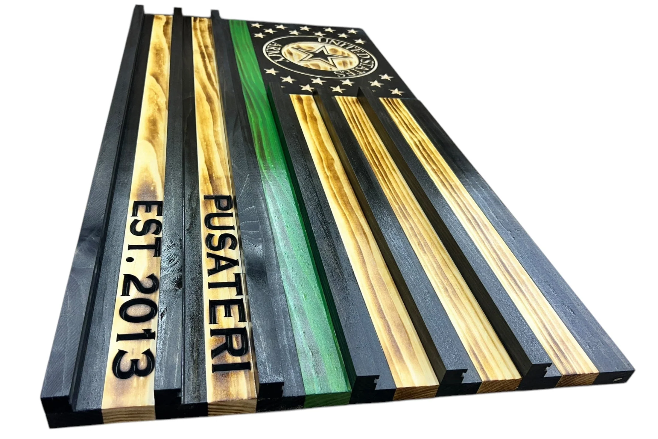 Custom Challenge Coin Display American Flag with Engraved Badge and Personalization - Image 17