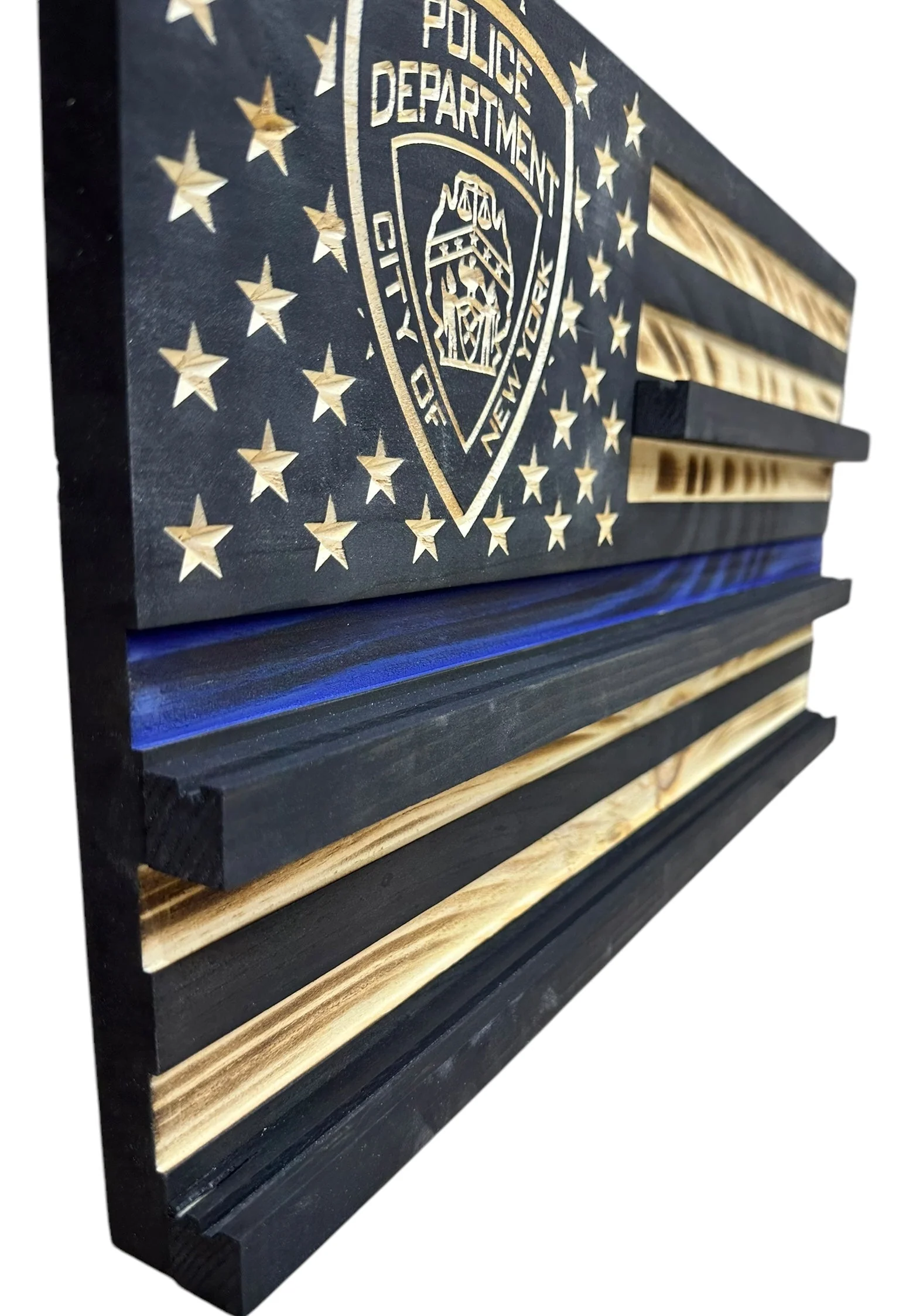 Custom Challenge Coin Display American Flag with Engraved Badge and Personalization - Image 19