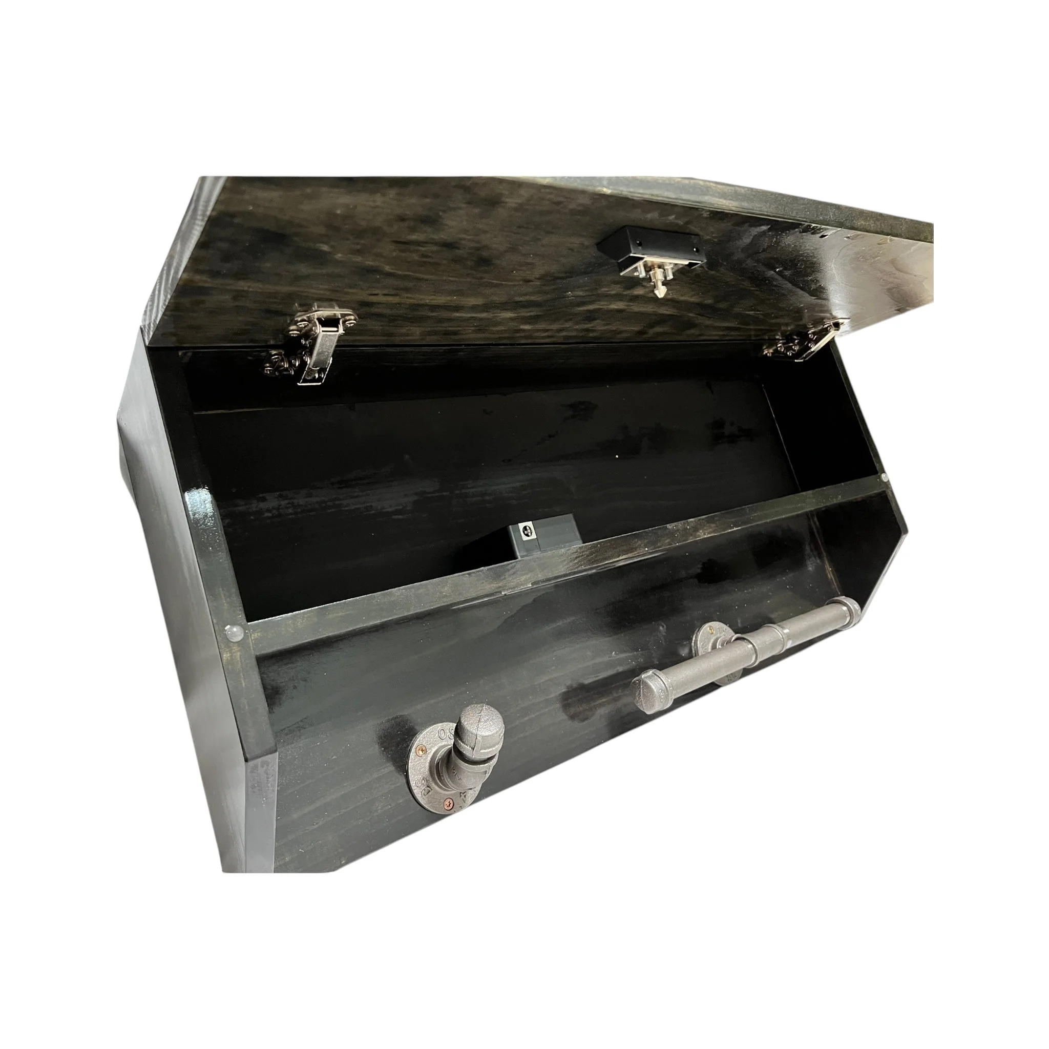Custom Police Gear Rack with RFID Lock and Concealed Compartment - Image 10