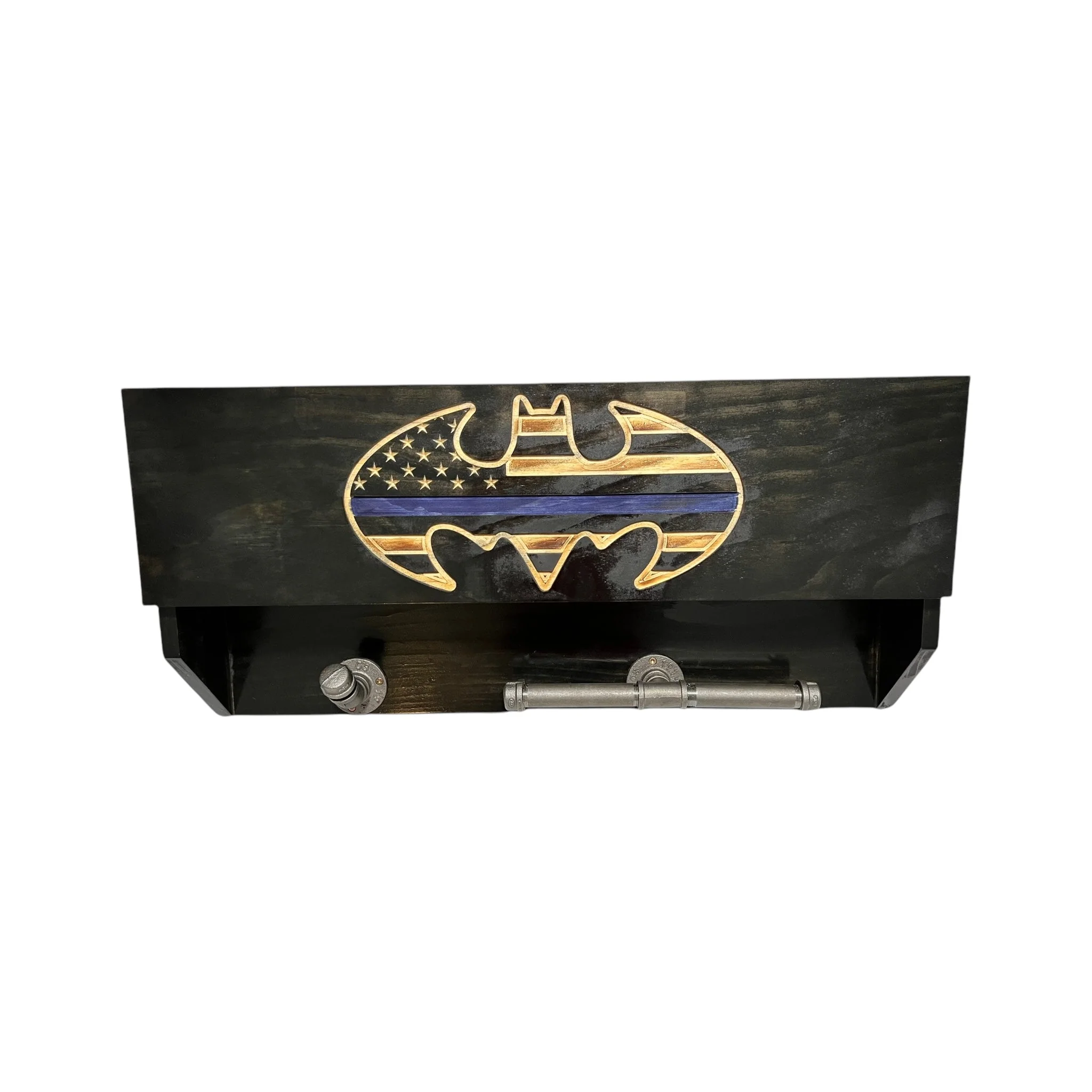 Custom Police Gear Rack with RFID Lock and Concealed Compartment - Image 11