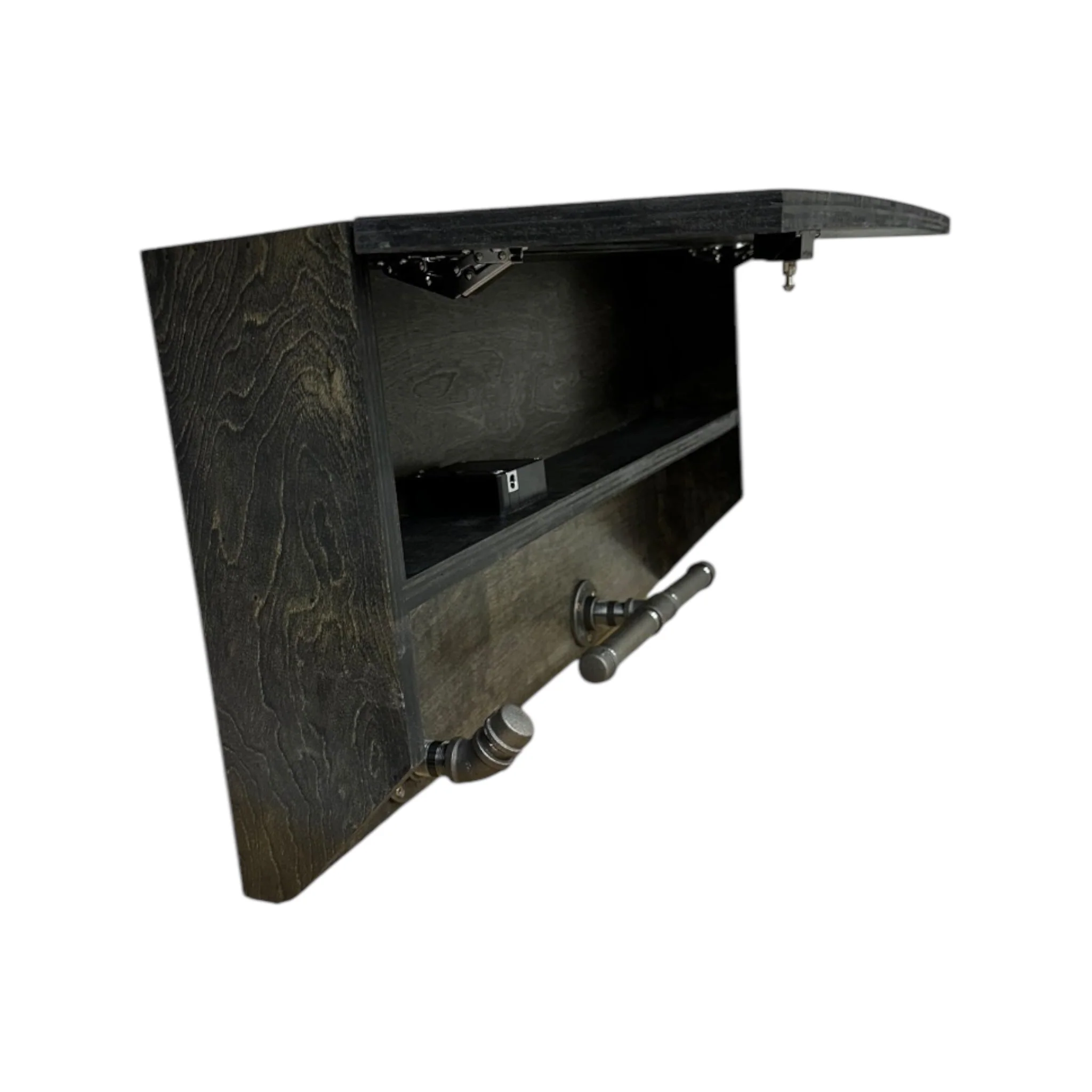 Custom Police Gear Rack with RFID Lock and Concealed Compartment - Image 4