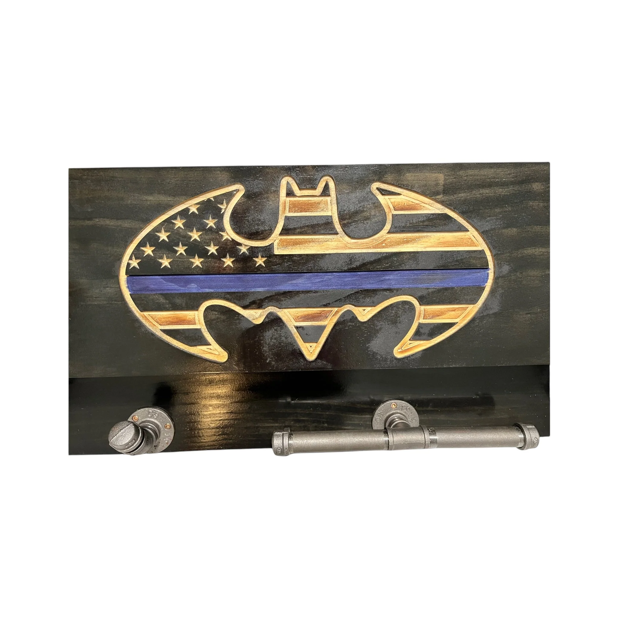 Custom Police Gear Rack with RFID Lock and Concealed Compartment - Image 8