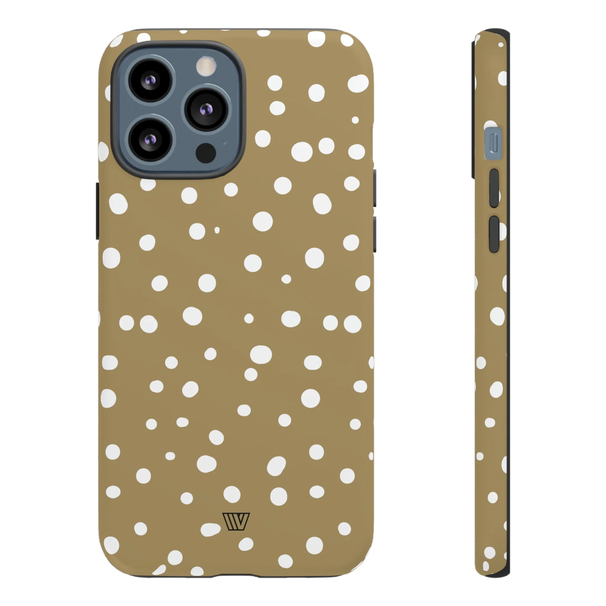 DARK BEIGE DOTS | Tough Phone Case - Image 10