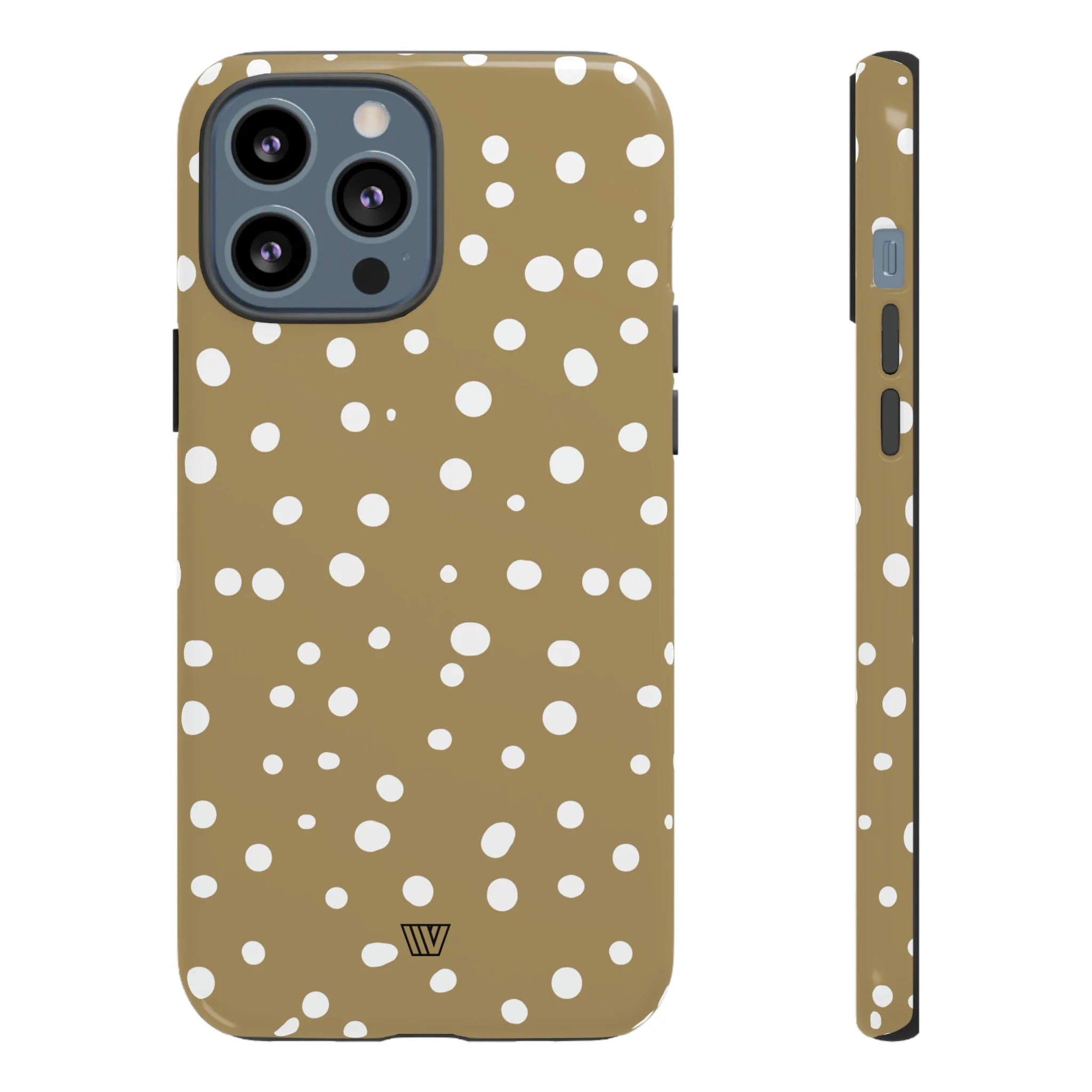 DARK BEIGE DOTS | Tough Phone Case - Image 9